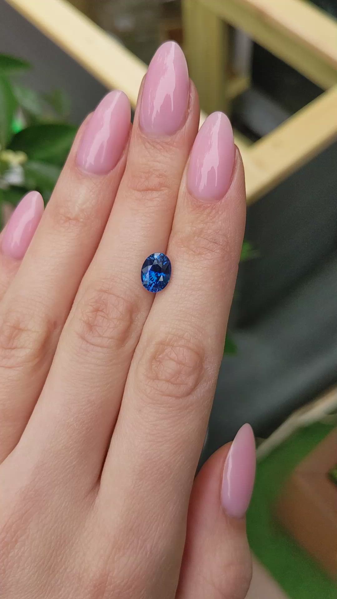 2.83 Ct. Blue Sapphire from Ceylon (Sri Lanka) Size Video