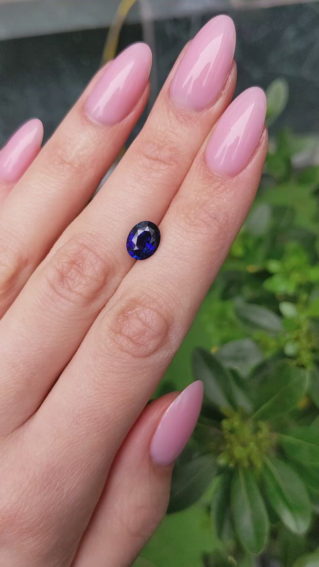 2.28 Ct. Blue Sapphire from Ceylon (Sri Lanka) Size Video