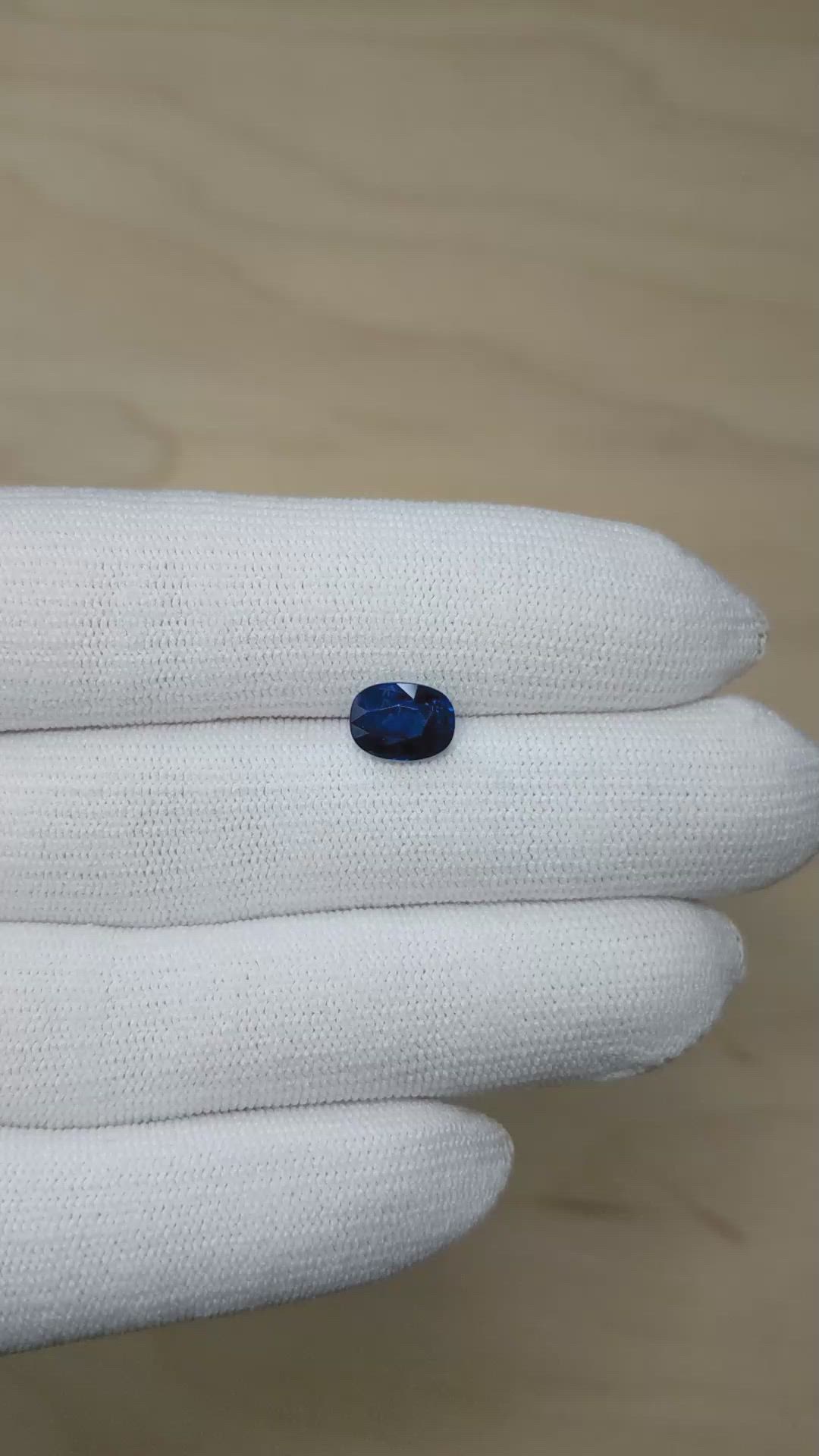 2.38 Ct. Blue Sapphire from Ceylon (Sri Lanka) Size Video