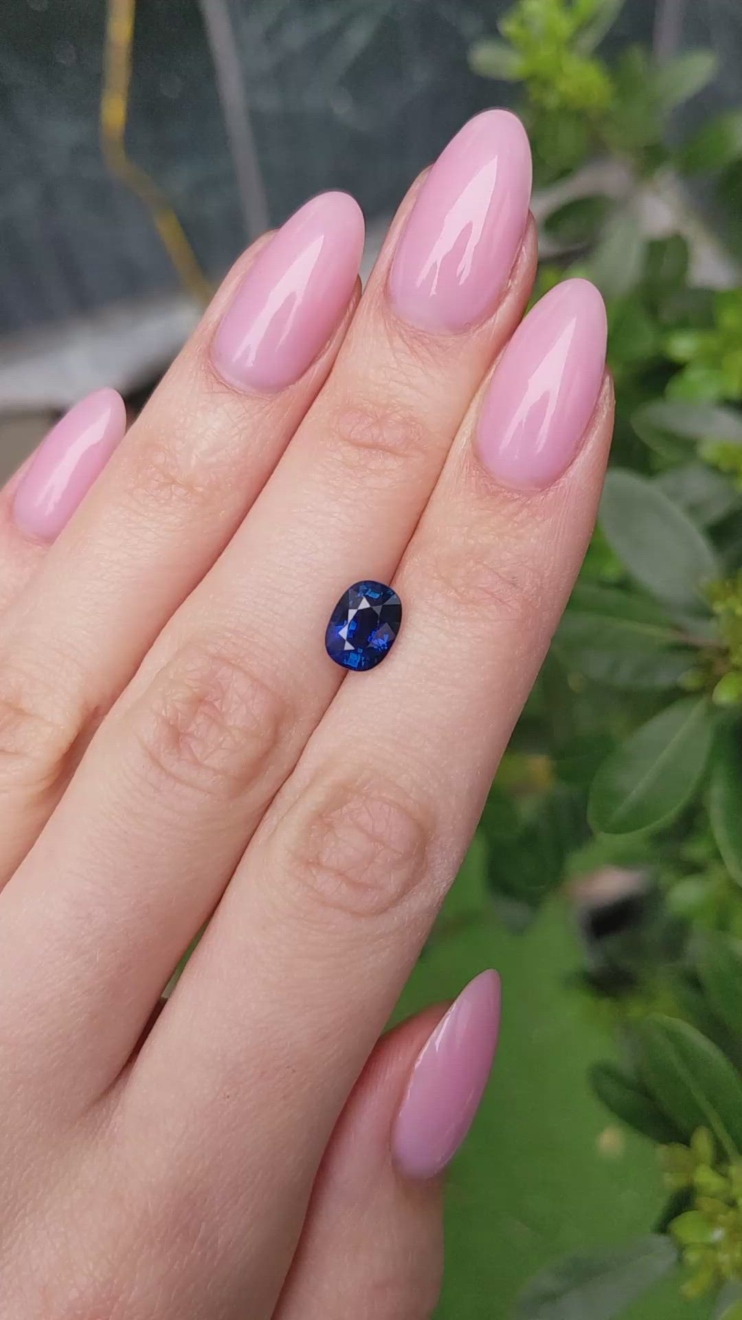 2.38 Ct. Blue Sapphire from Ceylon (Sri Lanka) Size Video