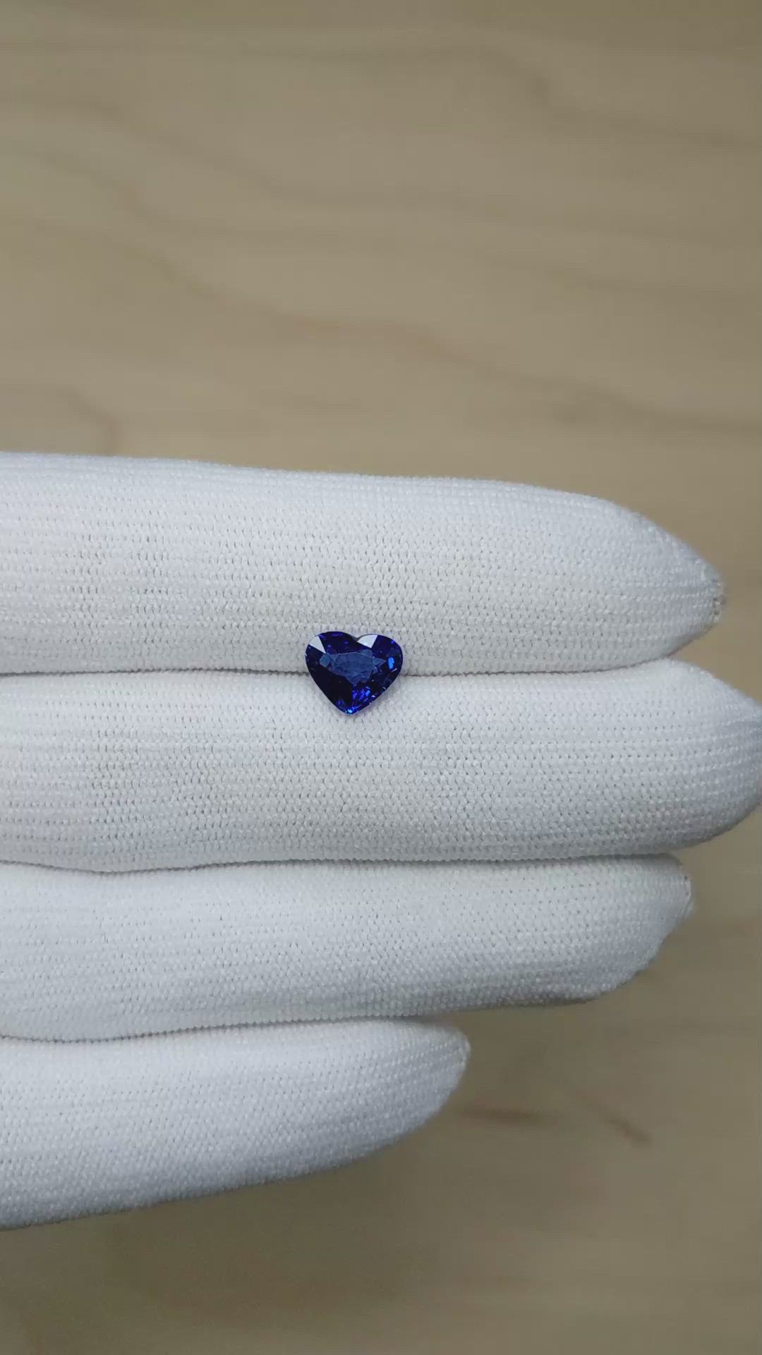 2.05 Ct. Blue Sapphire from Ceylon (Sri Lanka) Size Video
