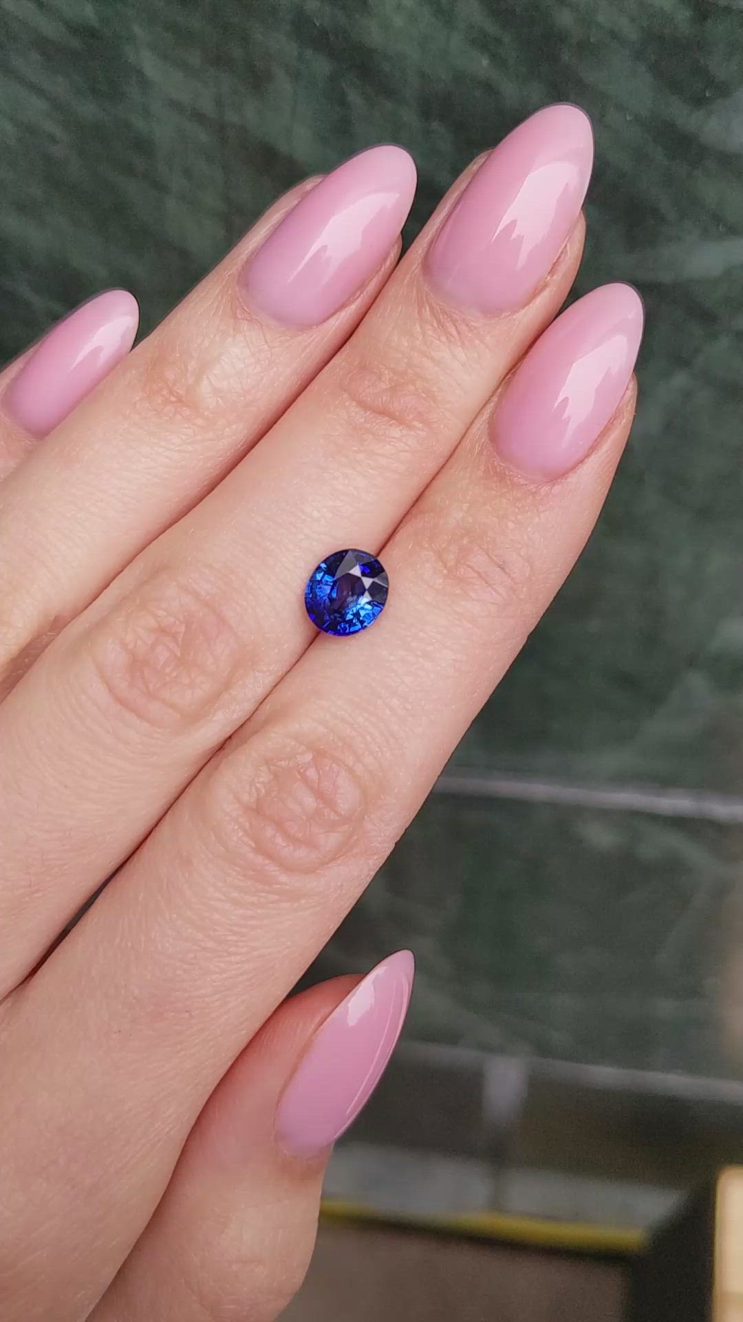 2.25 Ct. Blue Sapphire from Ceylon (Sri Lanka) Size Video