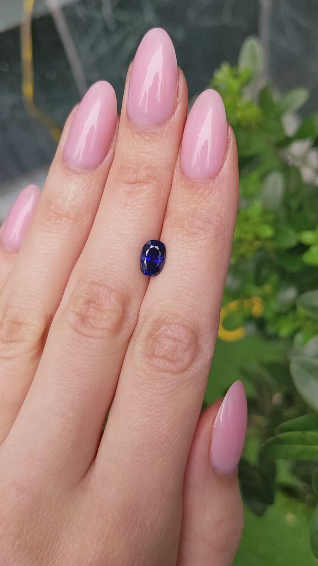 1.90 Ct. Blue Sapphire from Ceylon (Sri Lanka) Size Video