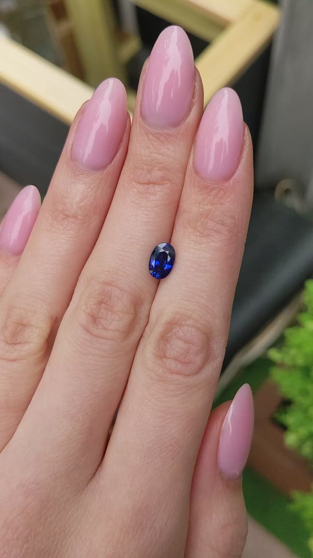 1.71 Ct. Blue Sapphire from Ceylon (Sri Lanka) Size Video