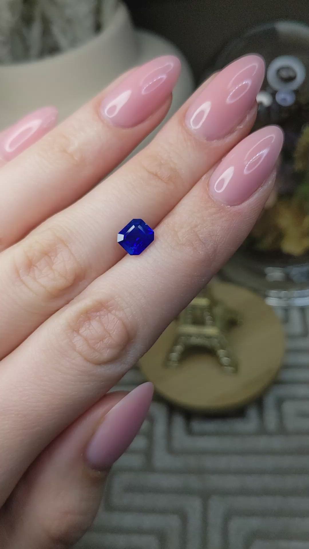 2.05 Ct. Blue Sapphire from Ceylon (Sri Lanka) Size Video