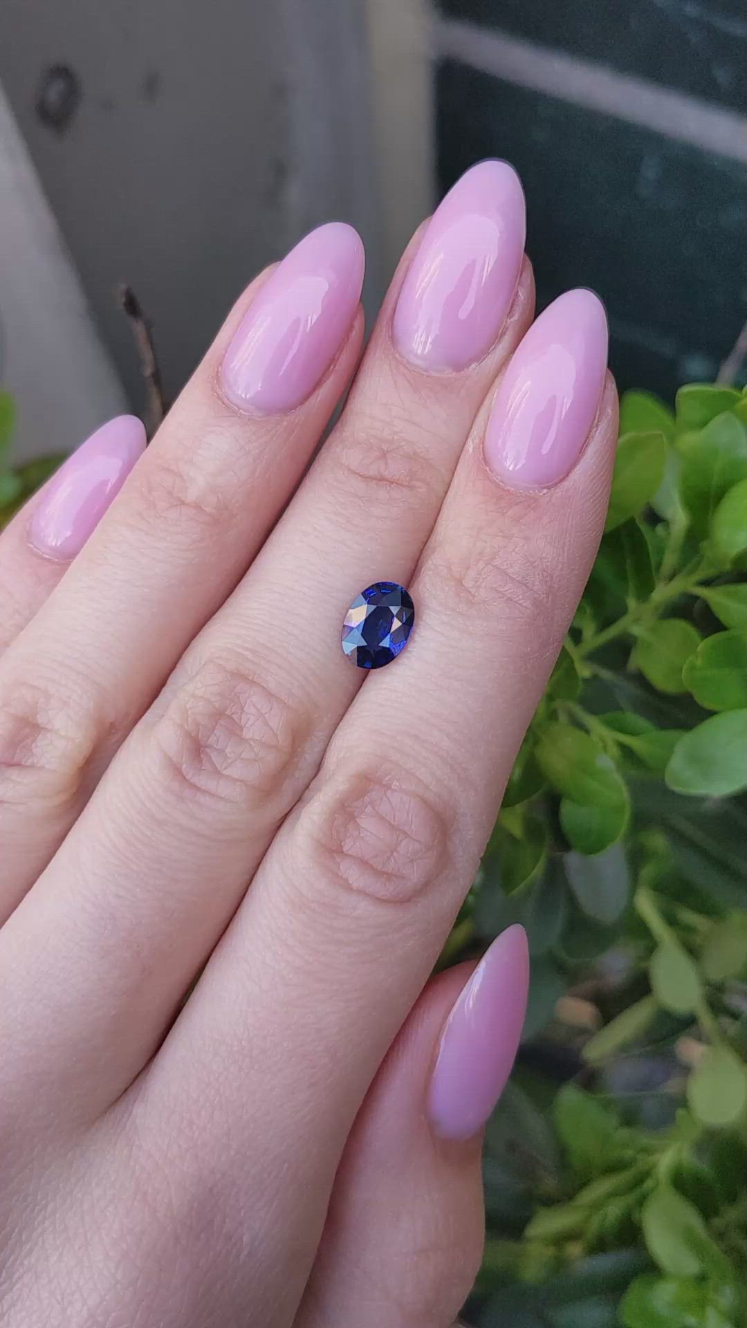 2.04 Ct. Blue Sapphire from Ceylon (Sri Lanka) Size Video
