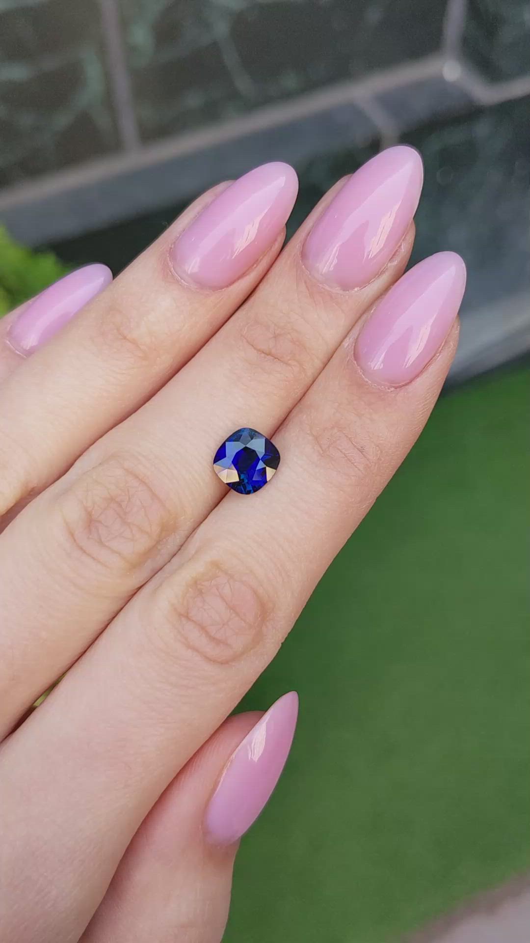 2.52 Ct. Blue Sapphire from Ceylon (Sri Lanka) Size Video