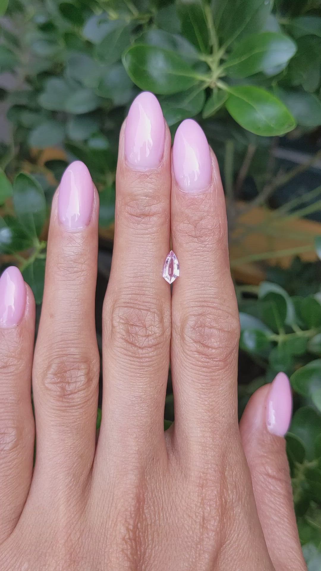 0.49 Ct. Pink Sapphire from Ceylon (Sri Lanka) Size Video