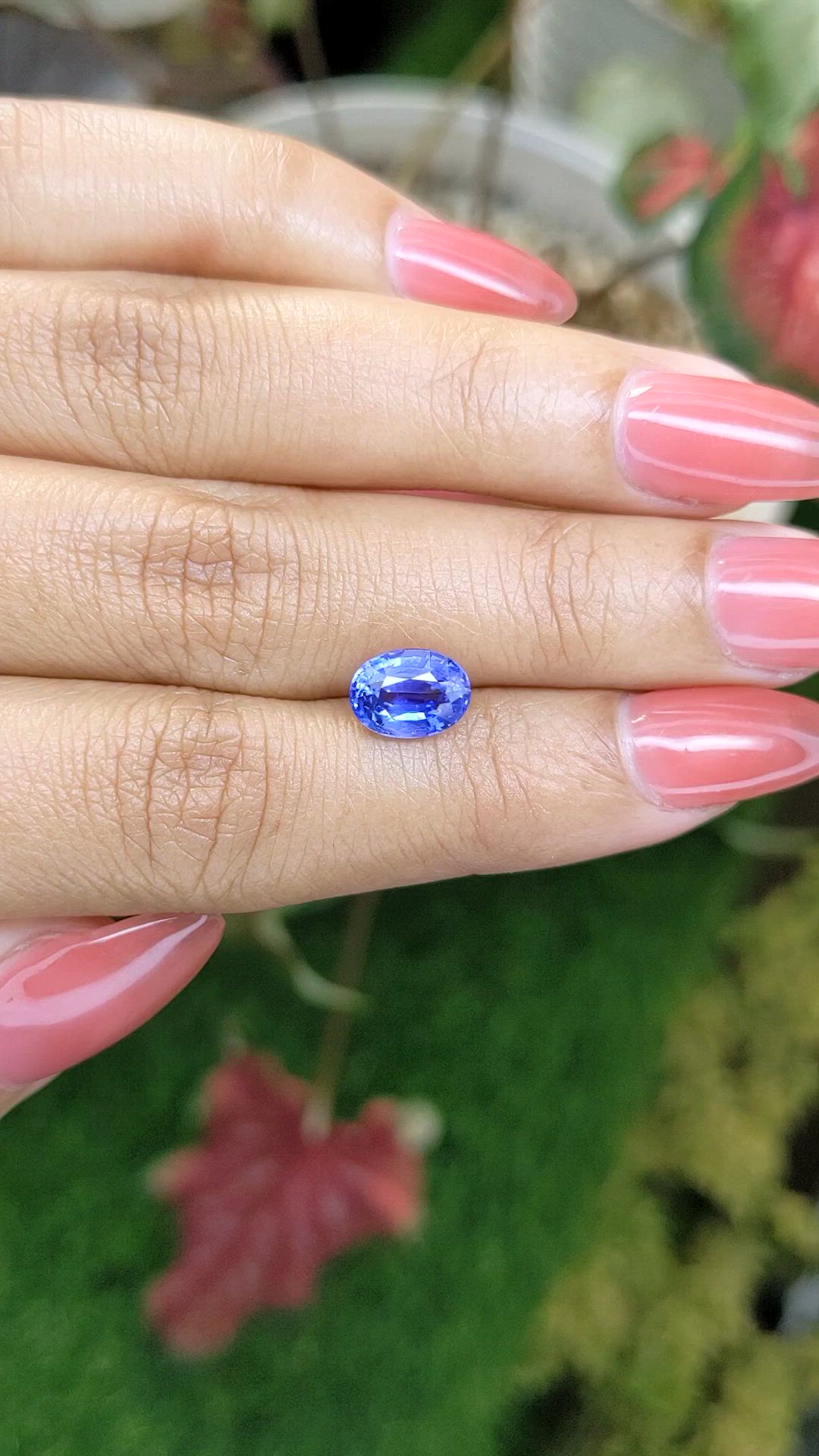 2.41 Ct. Blue Sapphire from Ceylon (Sri Lanka) Size Video