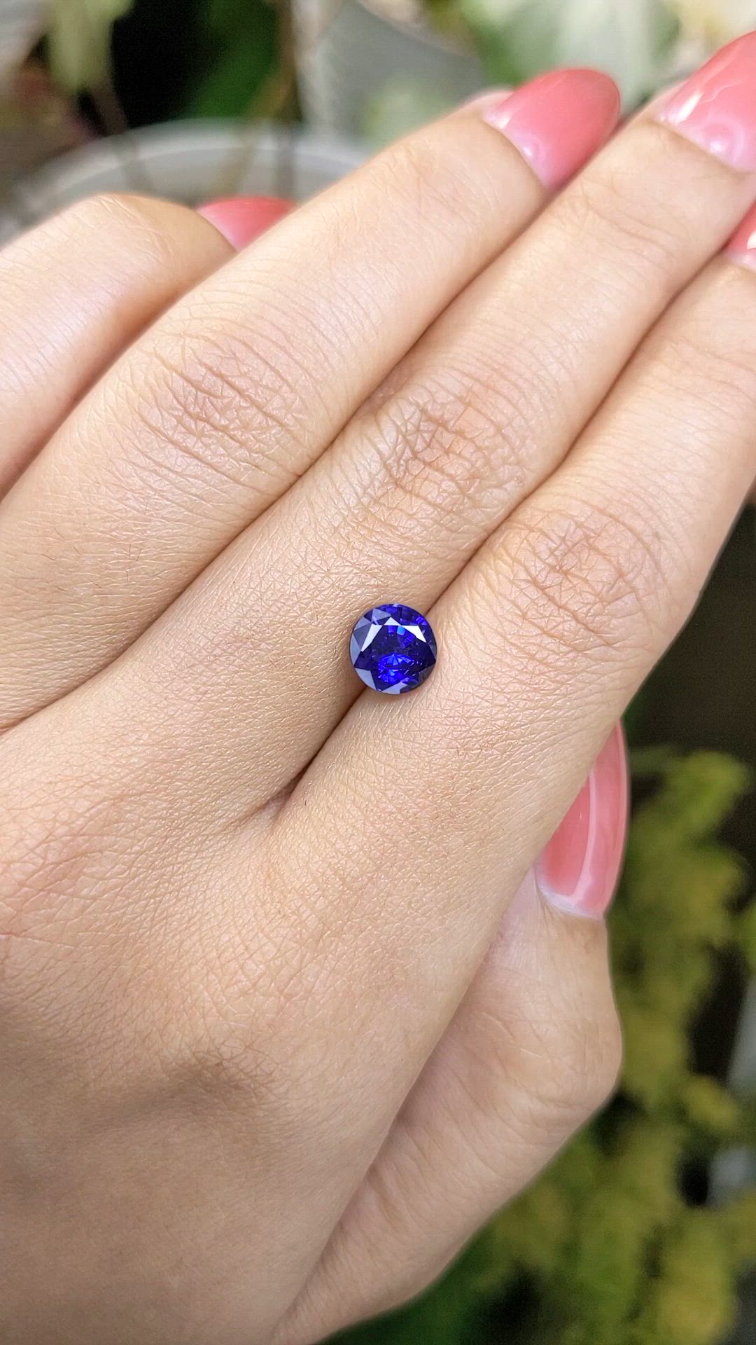 2.00 Ct. Blue Sapphire from Ceylon (Sri Lanka) Size Video