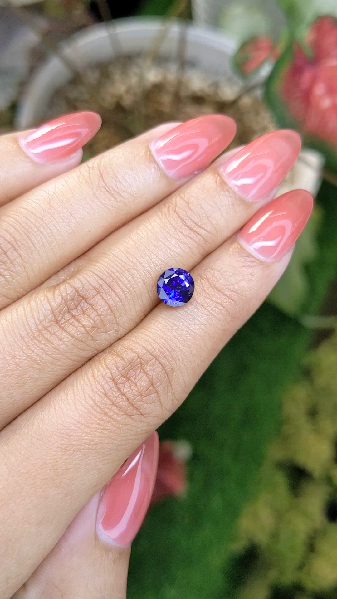 2.00 Ct. Blue Sapphire from Ceylon (Sri Lanka) Size Video