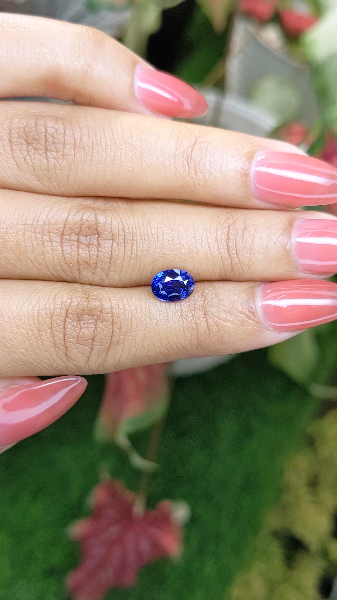 1.63 Ct. Blue Sapphire from Ceylon (Sri Lanka) Size Video