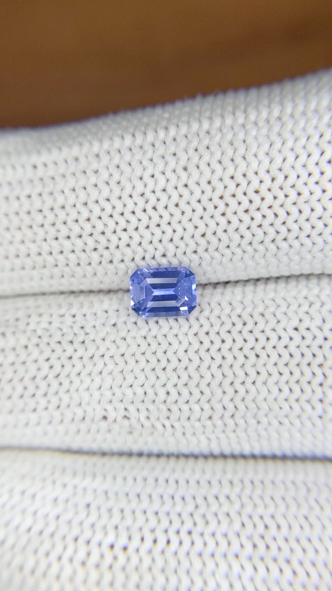 0.78 Ct. Blue Sapphire from Ceylon (Sri Lanka) Size Video