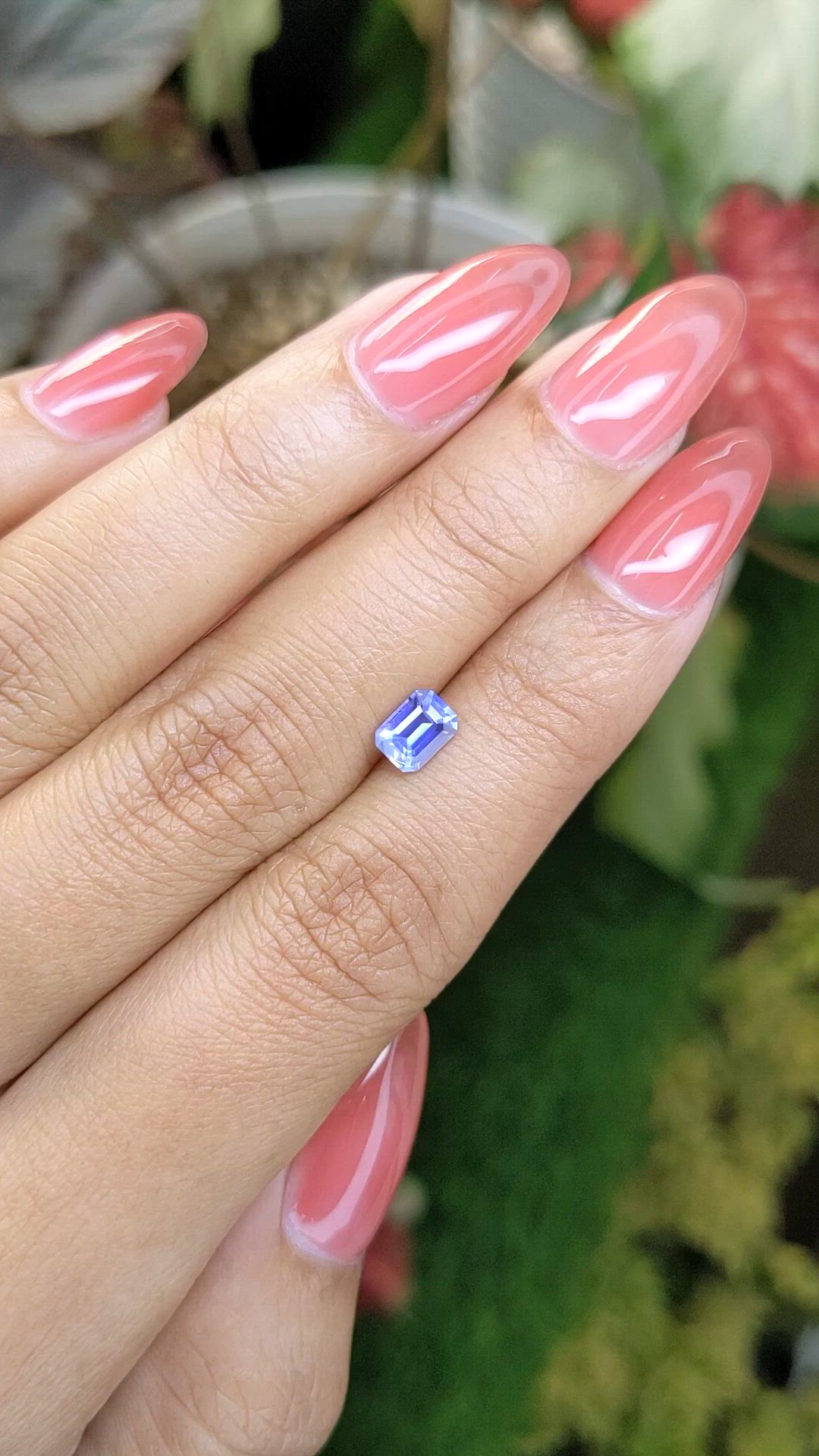 0.78 Ct. Blue Sapphire from Ceylon (Sri Lanka) Size Video