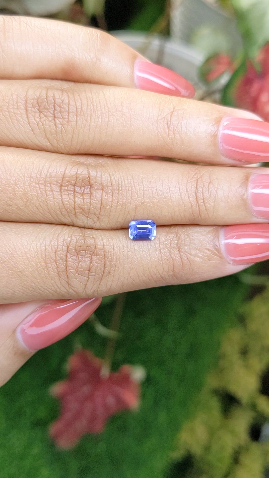 0.78 Ct. Blue Sapphire from Ceylon (Sri Lanka) Size Video