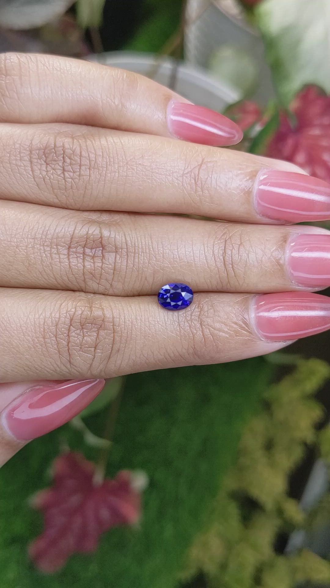 1.22 Ct. Blue Sapphire from Ceylon (Sri Lanka) Size Video