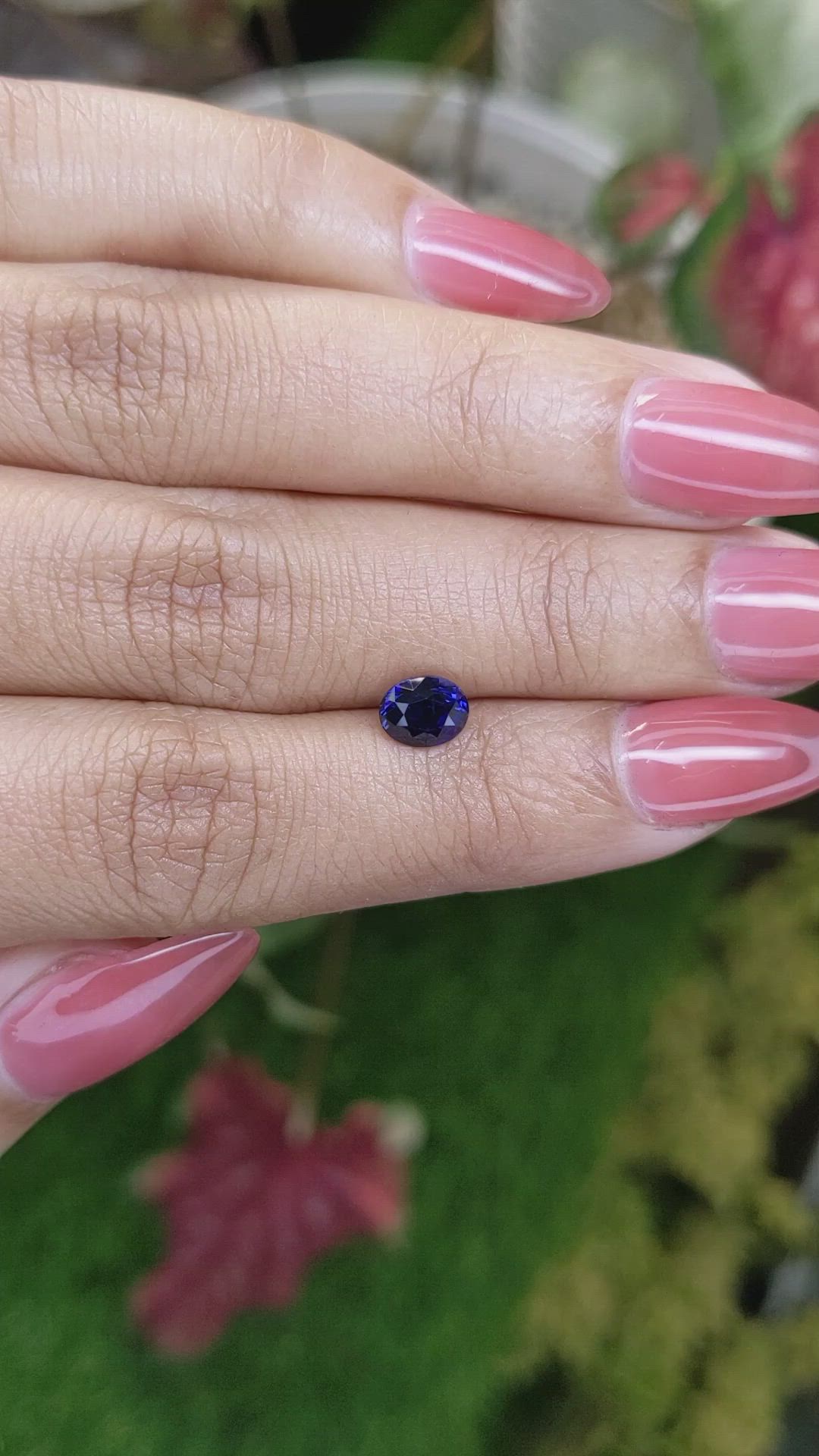 1.09 Ct. Blue Sapphire from Ceylon (Sri Lanka) Size Video