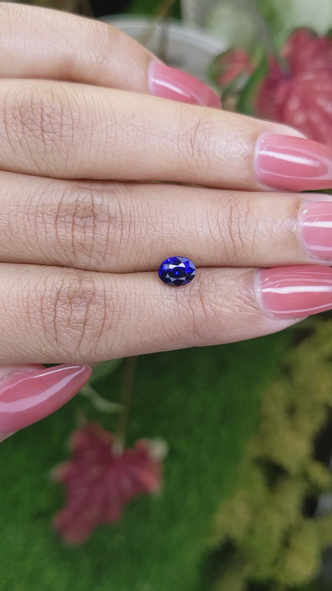 1.20 Ct. Blue Sapphire from Ceylon (Sri Lanka) Size Video