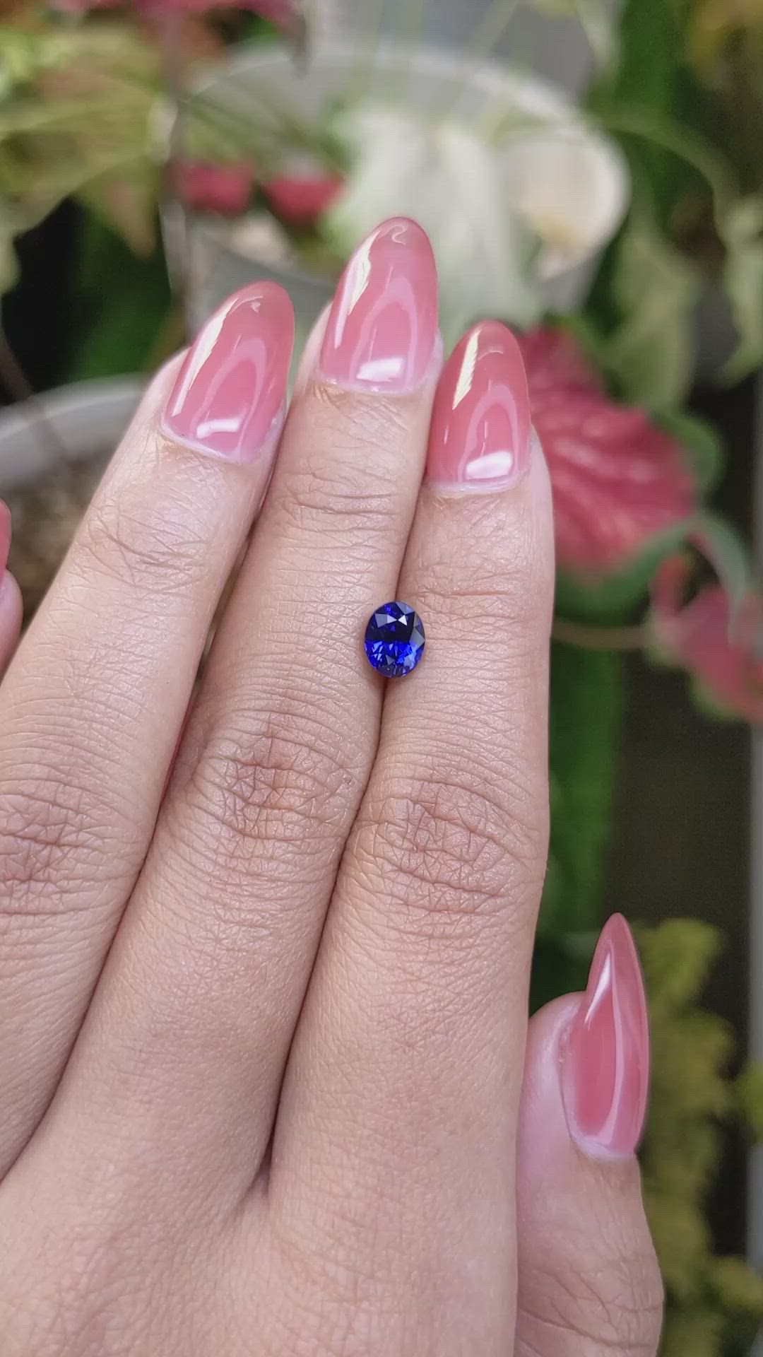 1.20 Ct. Blue Sapphire from Ceylon (Sri Lanka) Size Video