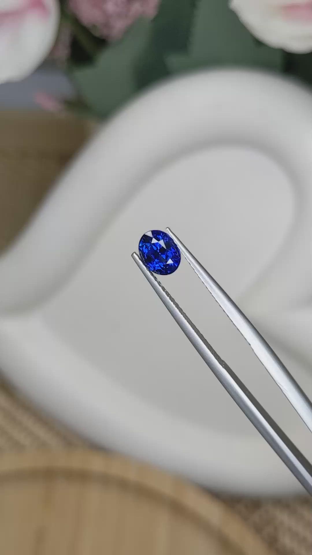 1.20 Ct. Blue Sapphire from Ceylon (Sri Lanka) Size Video