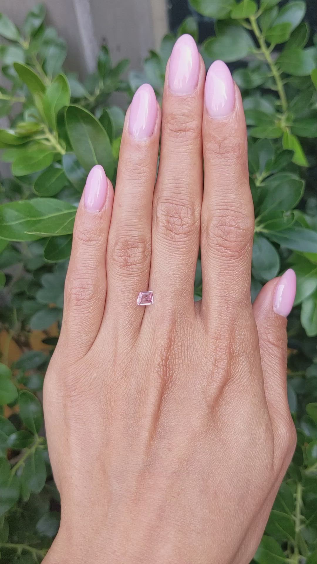 0.50 Ct. Pink Sapphire from Ceylon (Sri Lanka) Size Video