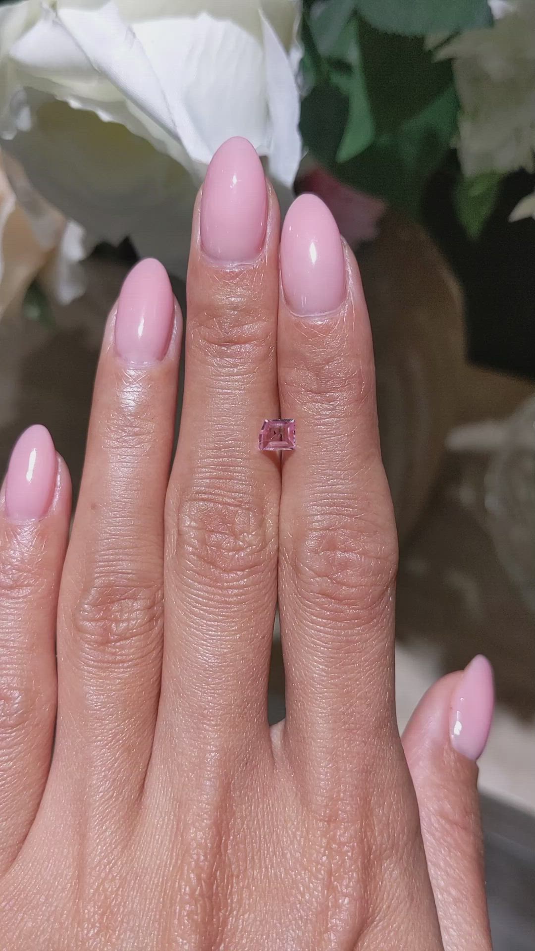 0.50 Ct. Pink Sapphire from Ceylon (Sri Lanka) Size Video
