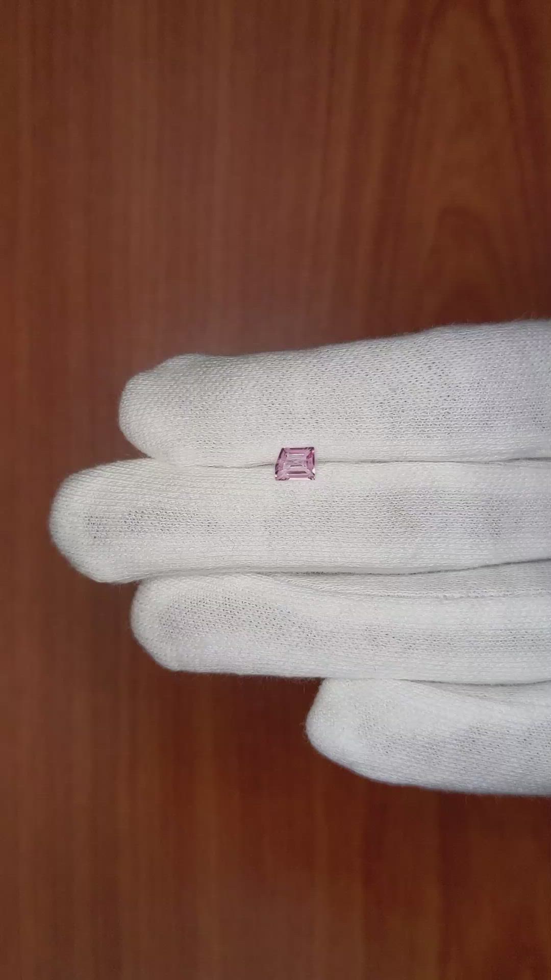 0.50 Ct. Pink Sapphire from Ceylon (Sri Lanka) Size Video