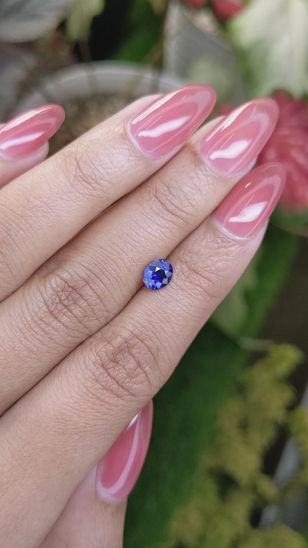 1.04 Ct. Blue Sapphire from Ceylon (Sri Lanka) Size Video