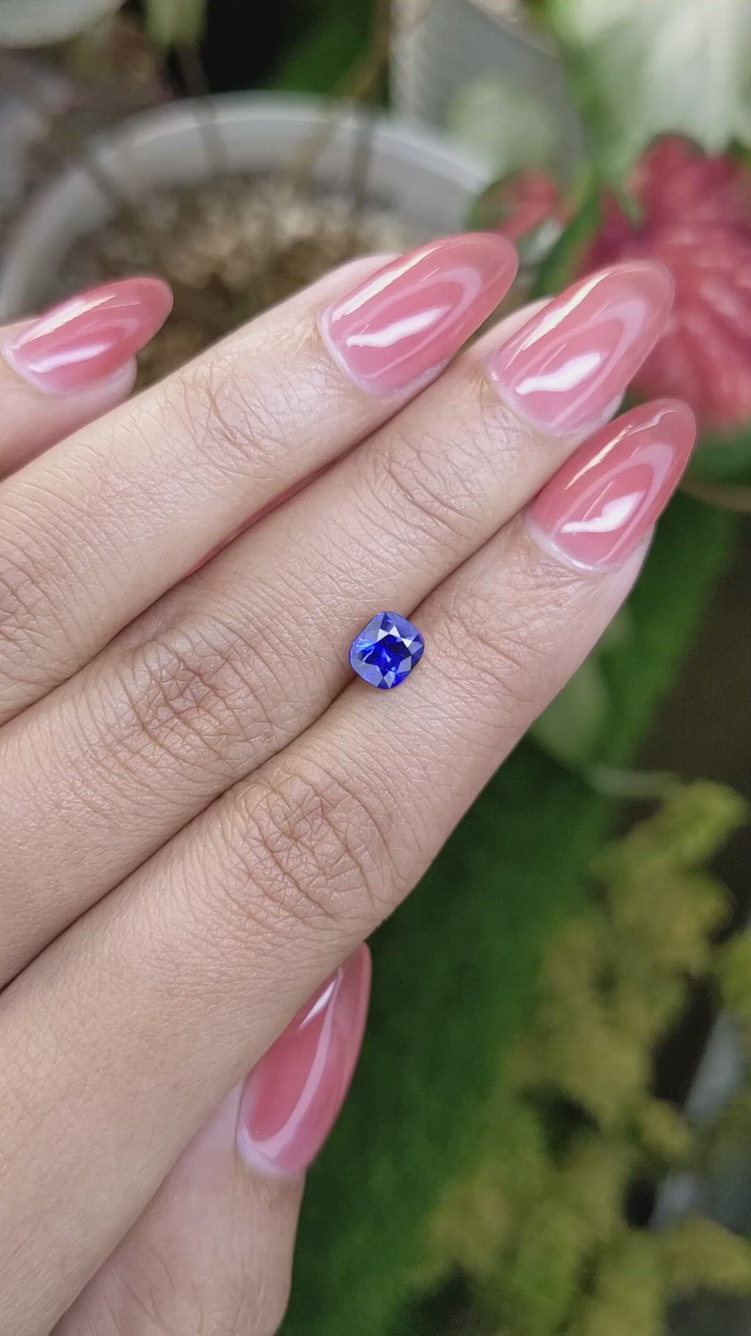 1.19 Ct. Blue Sapphire from Ceylon (Sri Lanka) Size Video
