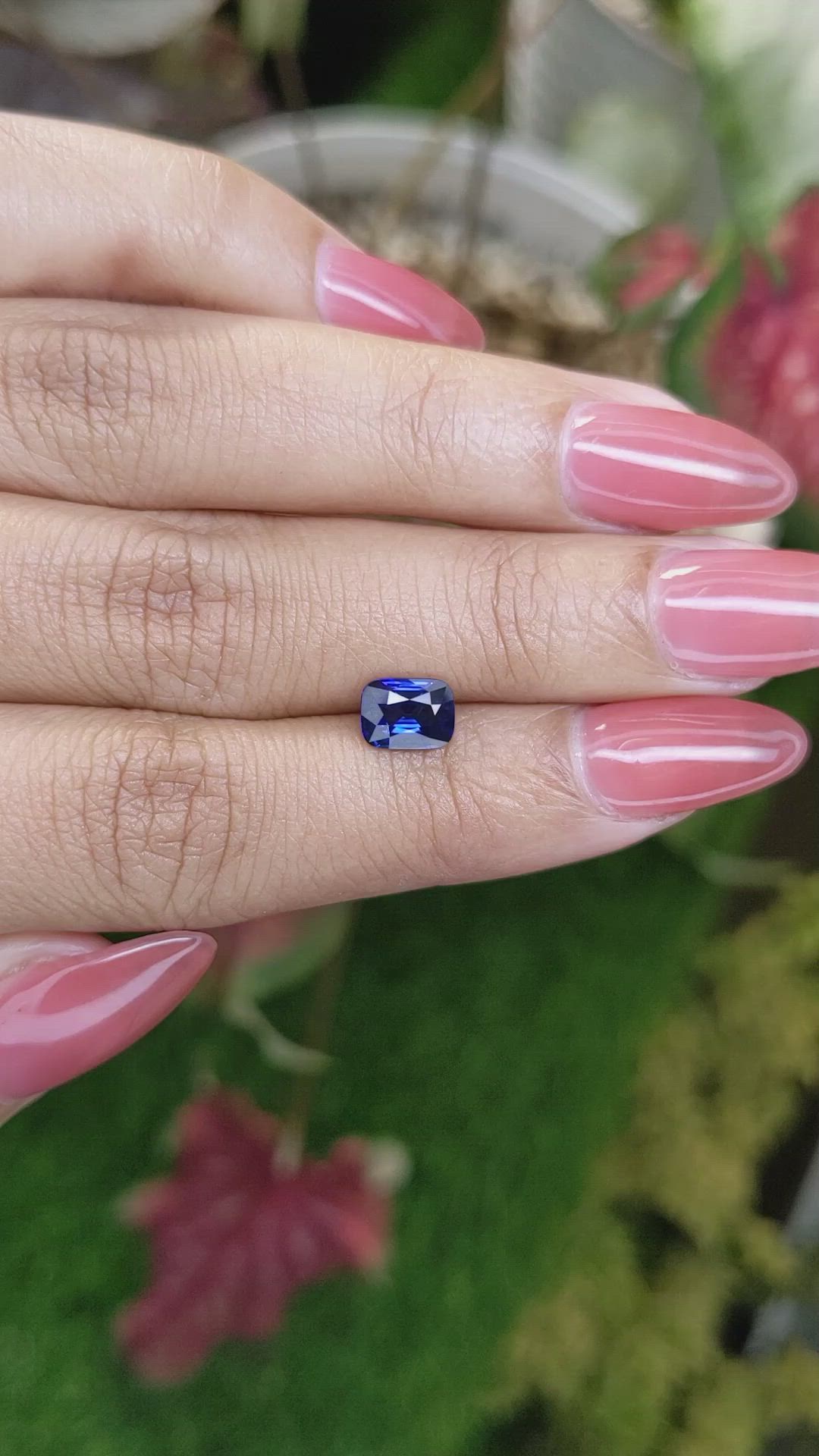 1.22 Ct. Blue Sapphire from Ceylon (Sri Lanka) Size Video