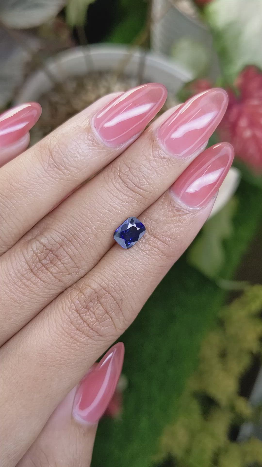 1.22 Ct. Blue Sapphire from Ceylon (Sri Lanka) Size Video