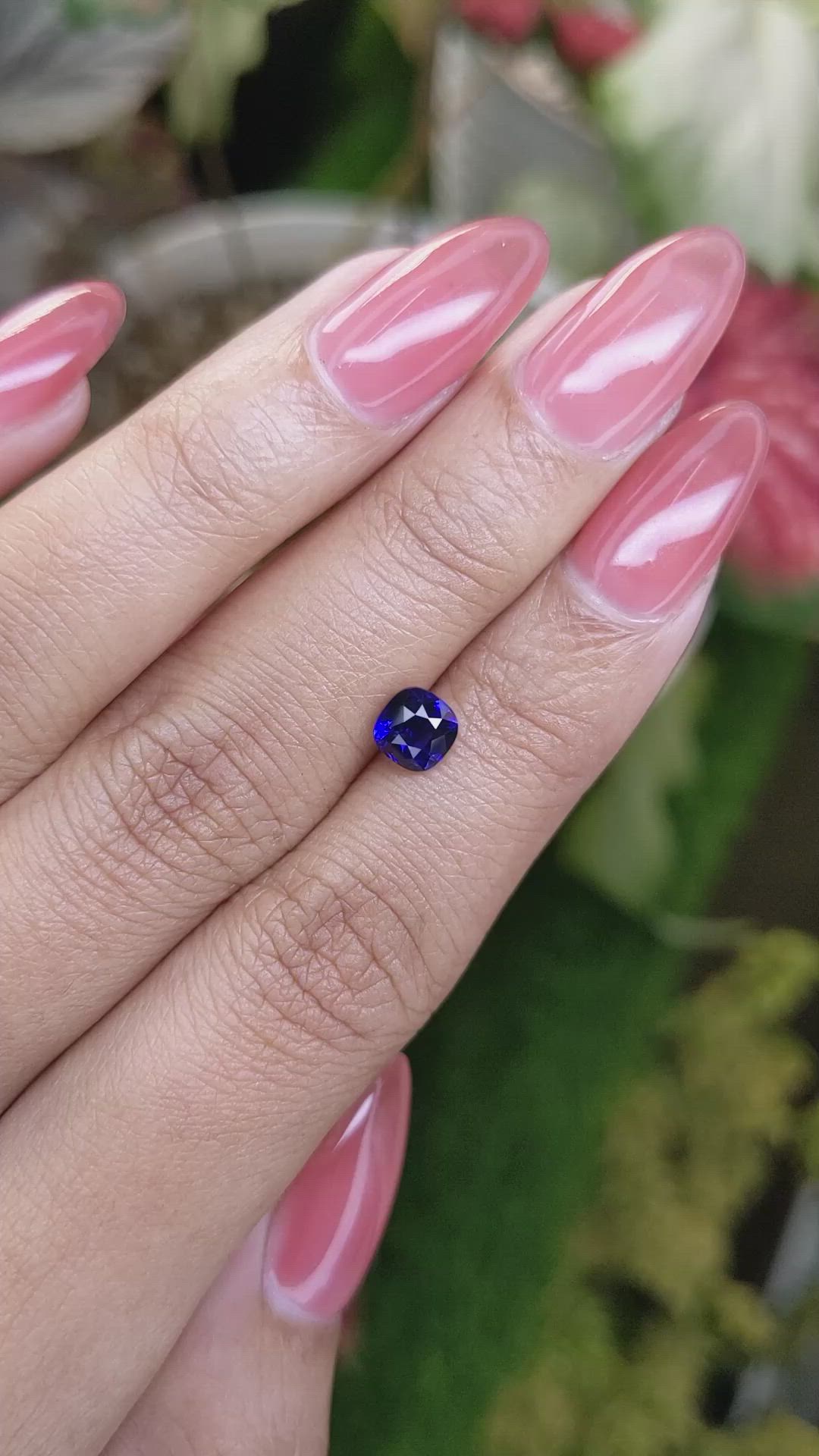 1.12 Ct. Blue Sapphire from Ceylon (Sri Lanka) Size Video