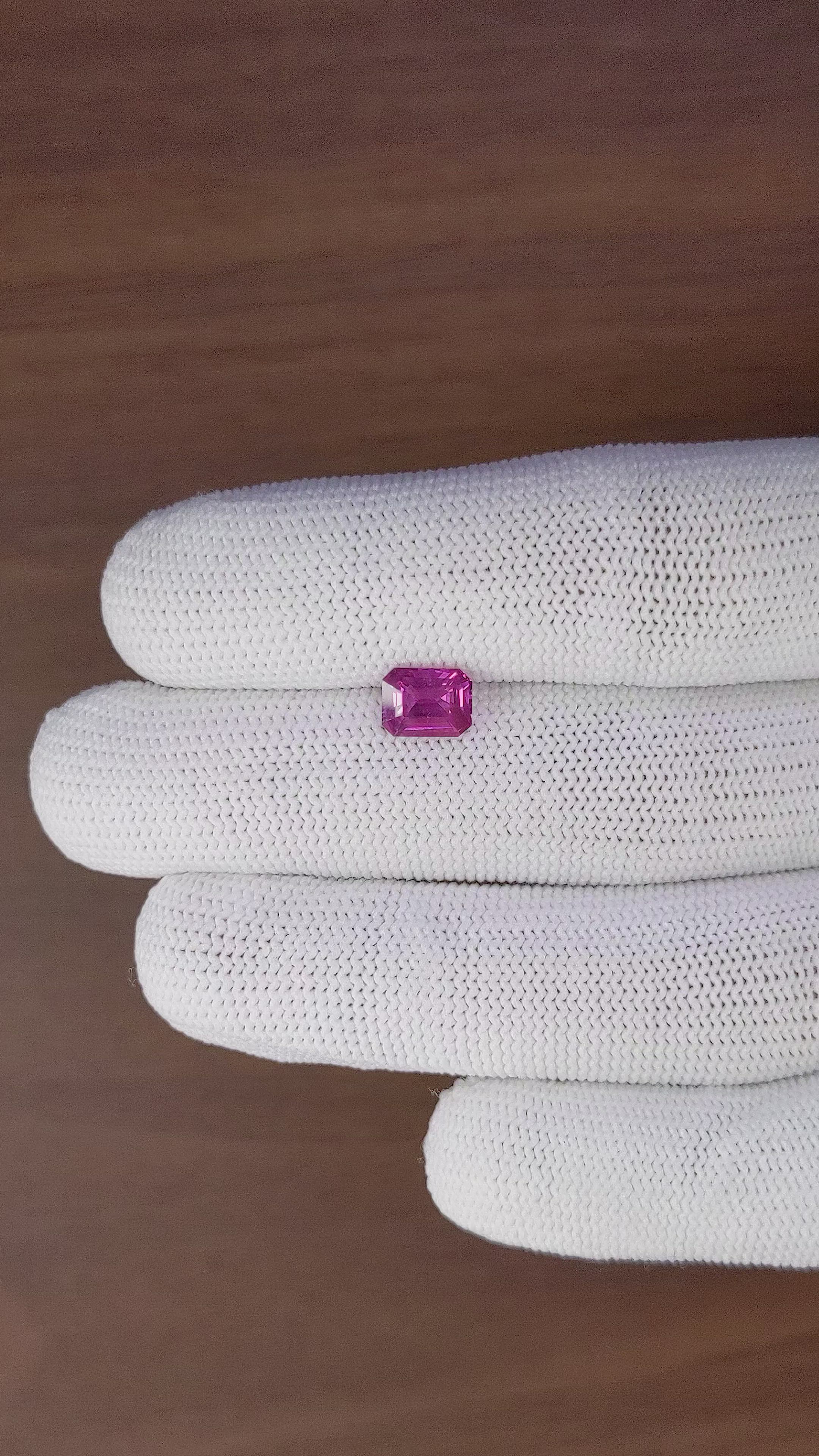 1.52 Ct. Pink Sapphire from Ceylon (Sri Lanka) Size Video