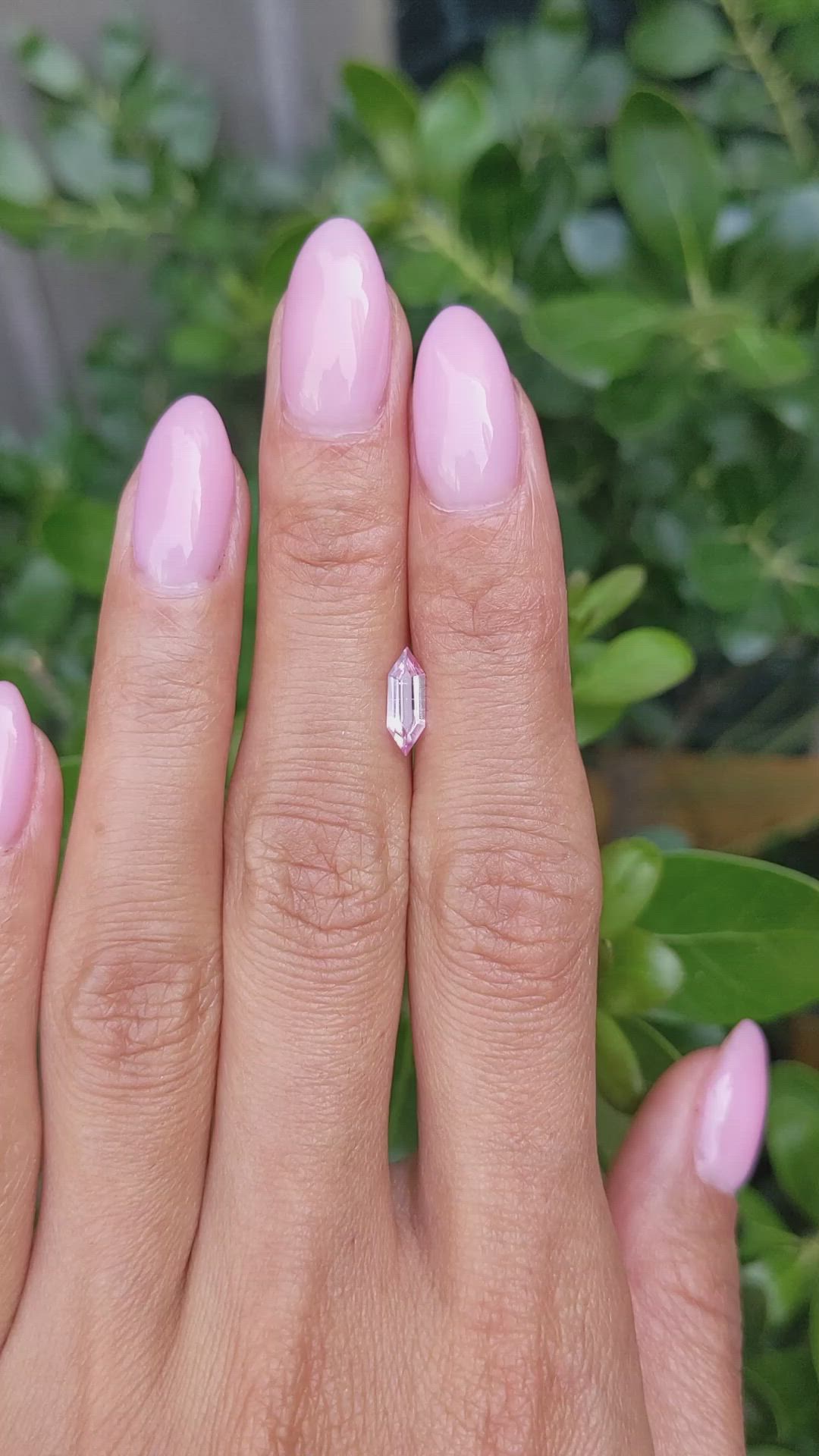 0.53 Ct. Pink Sapphire from Ceylon (Sri Lanka) Size Video