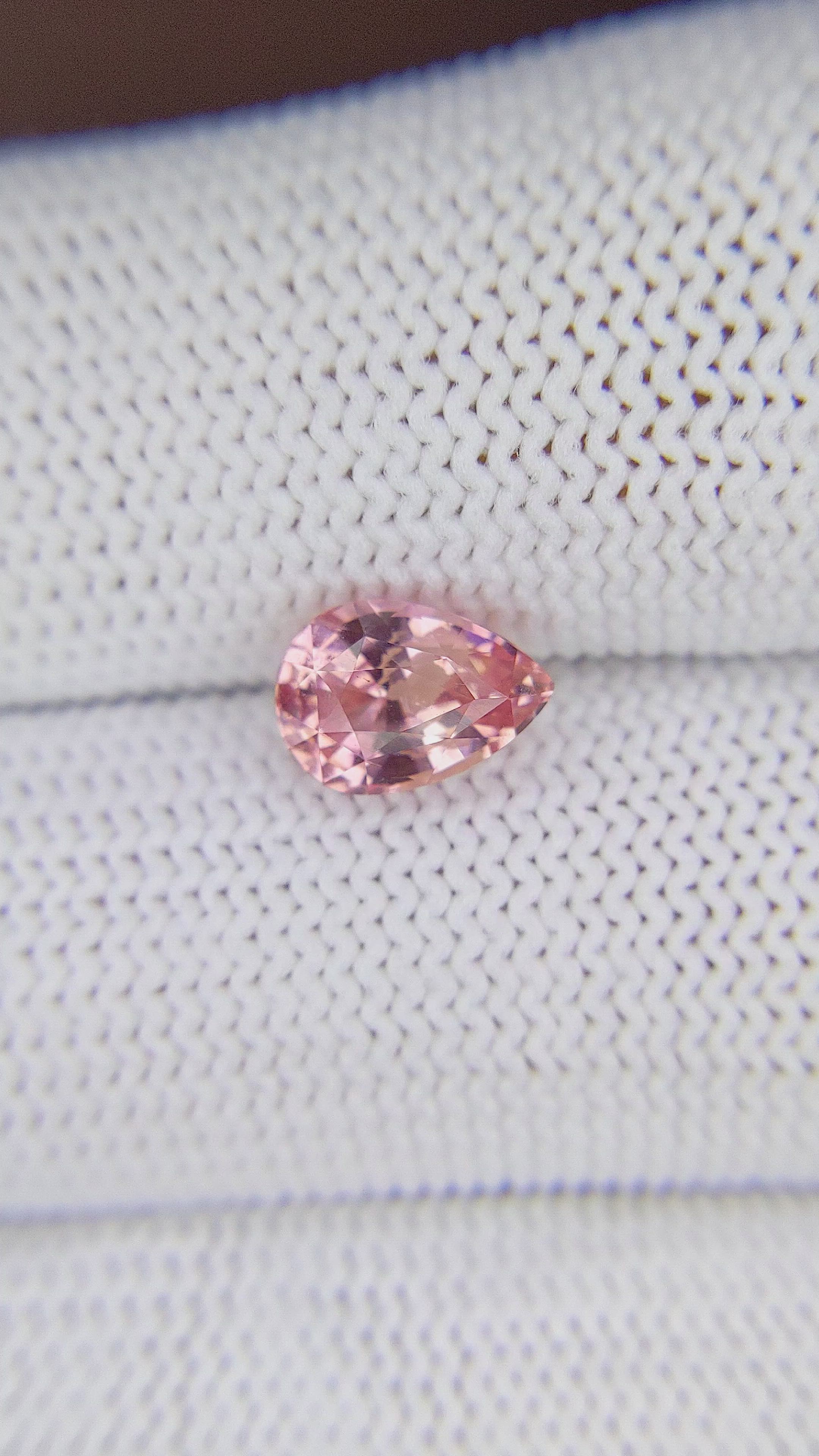 2.13 Ct. Pink Sapphire from Ceylon (Sri Lanka) Size Video