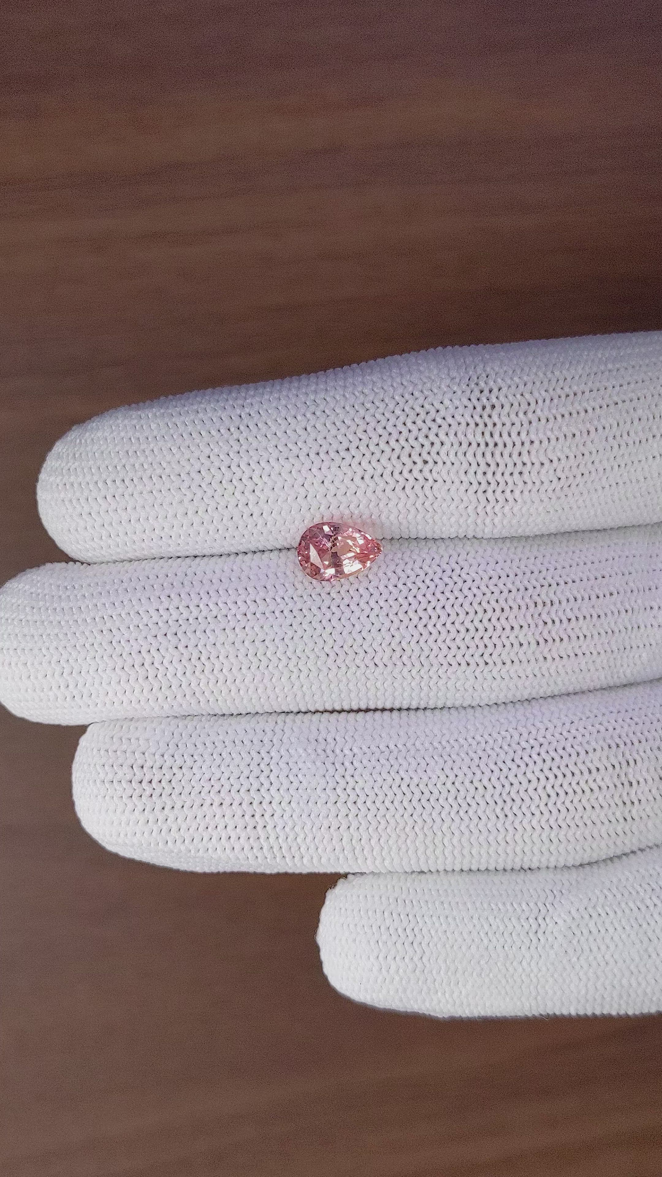 2.13 Ct. Pink Sapphire from Ceylon (Sri Lanka) Size Video