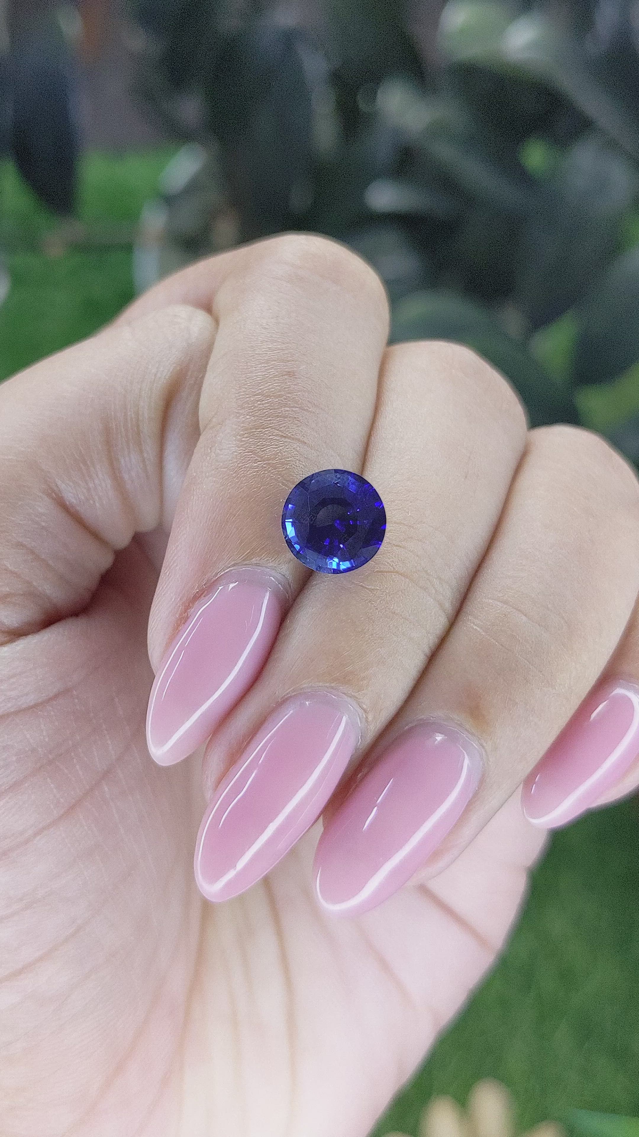 3.22 Ct. Blue Sapphire from Madagascar Size Video
