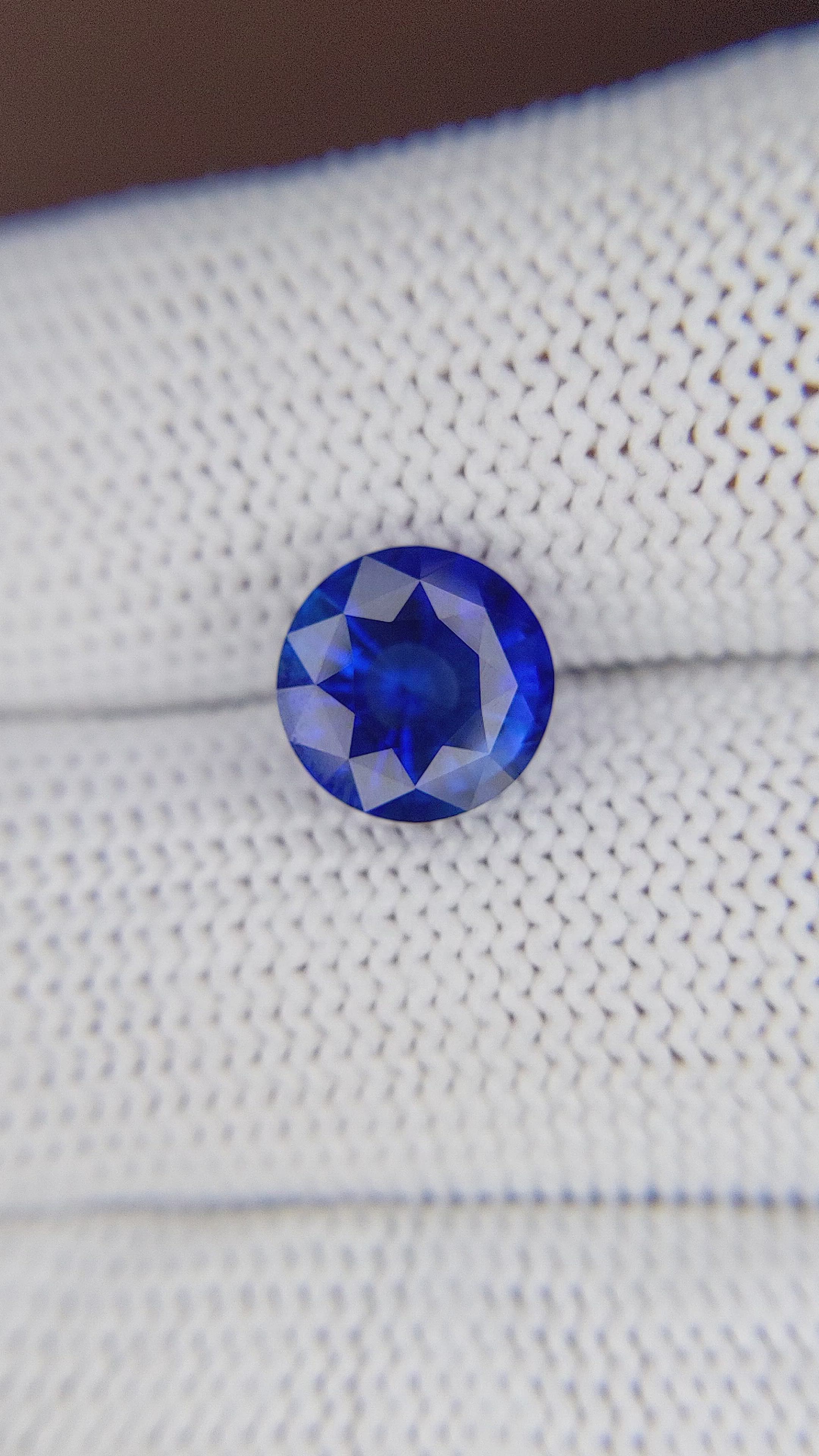 3.22 Ct. Blue Sapphire from Madagascar Size Video