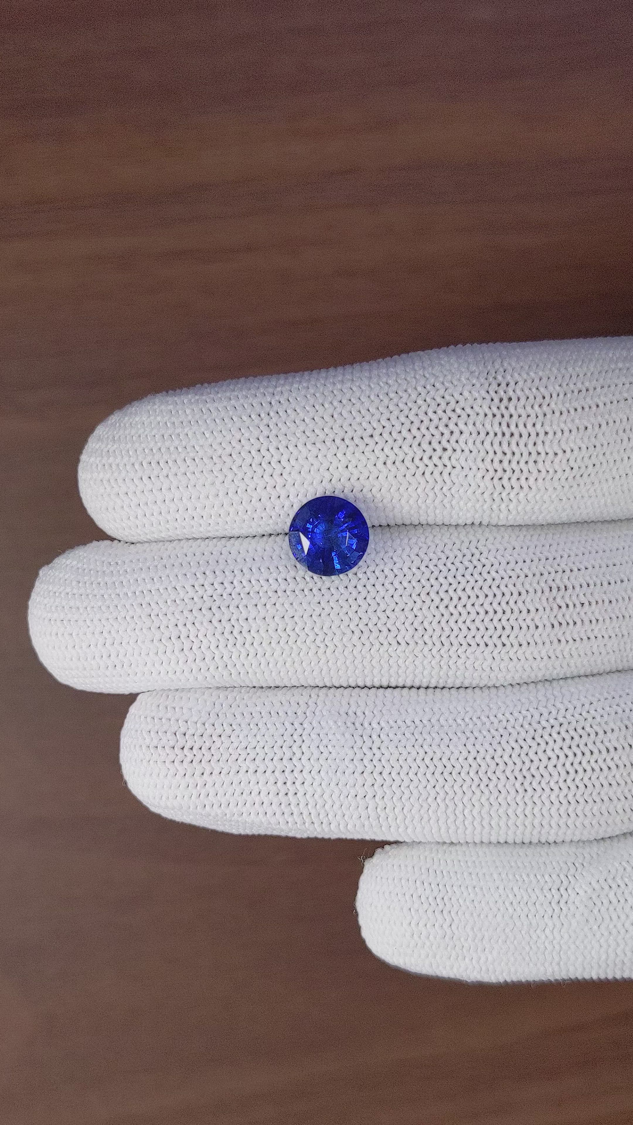 3.22 Ct. Blue Sapphire from Madagascar Size Video