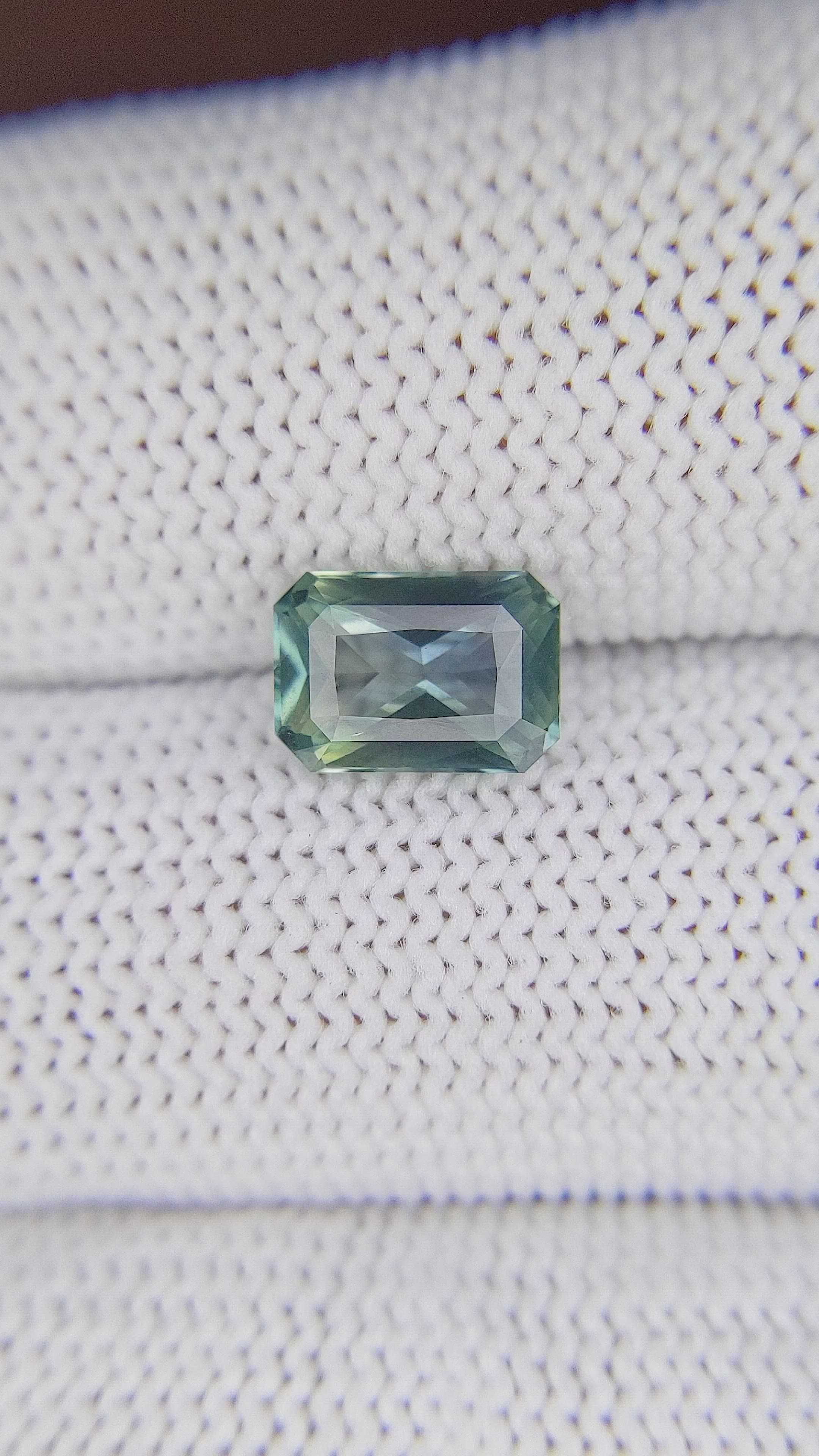 2.00 Ct. Bluish Green Sapphire from Ceylon (Sri Lanka) Size Video