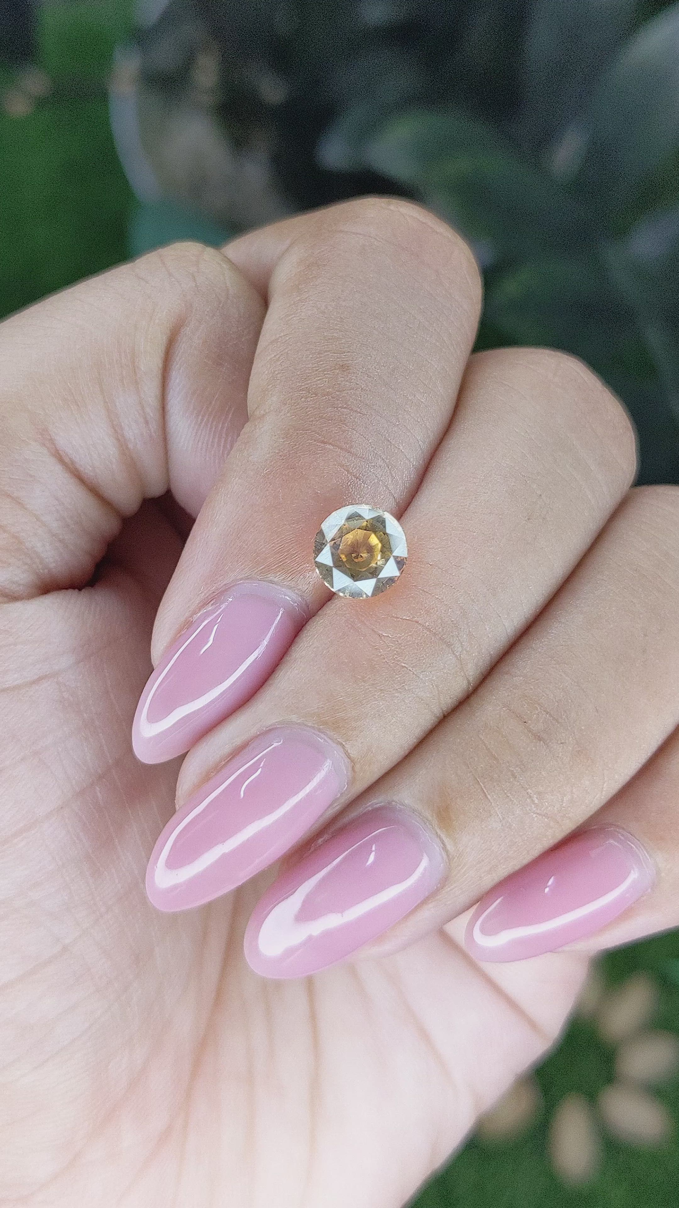 2.03 Ct. Yellow Sapphire from Ceylon (Sri Lanka) Size Video