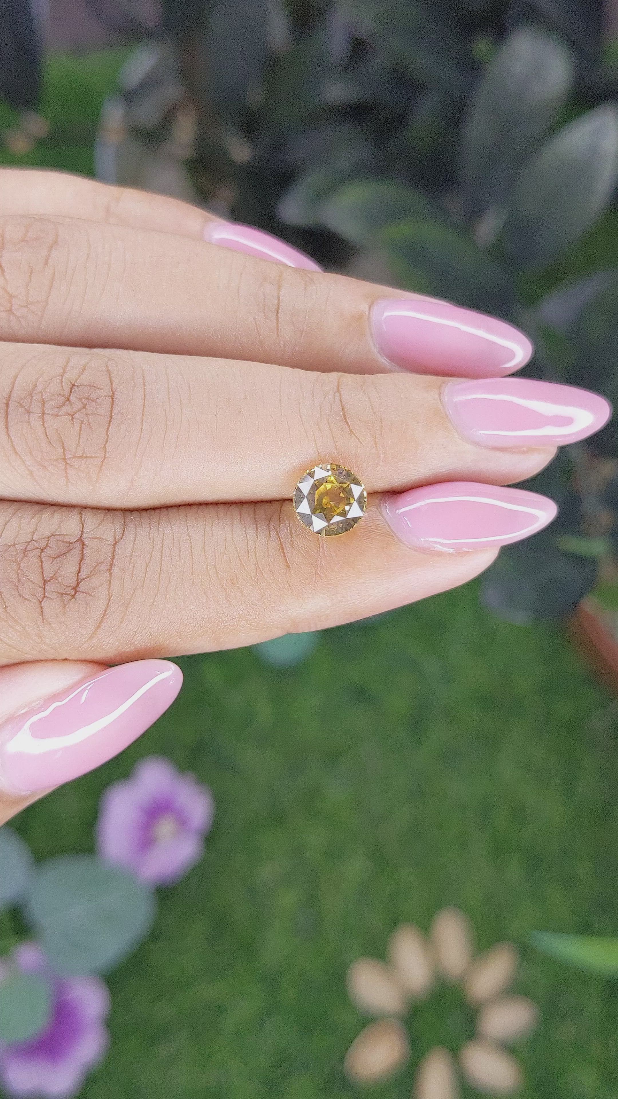 2.03 Ct. Yellow Sapphire from Ceylon (Sri Lanka) Size Video