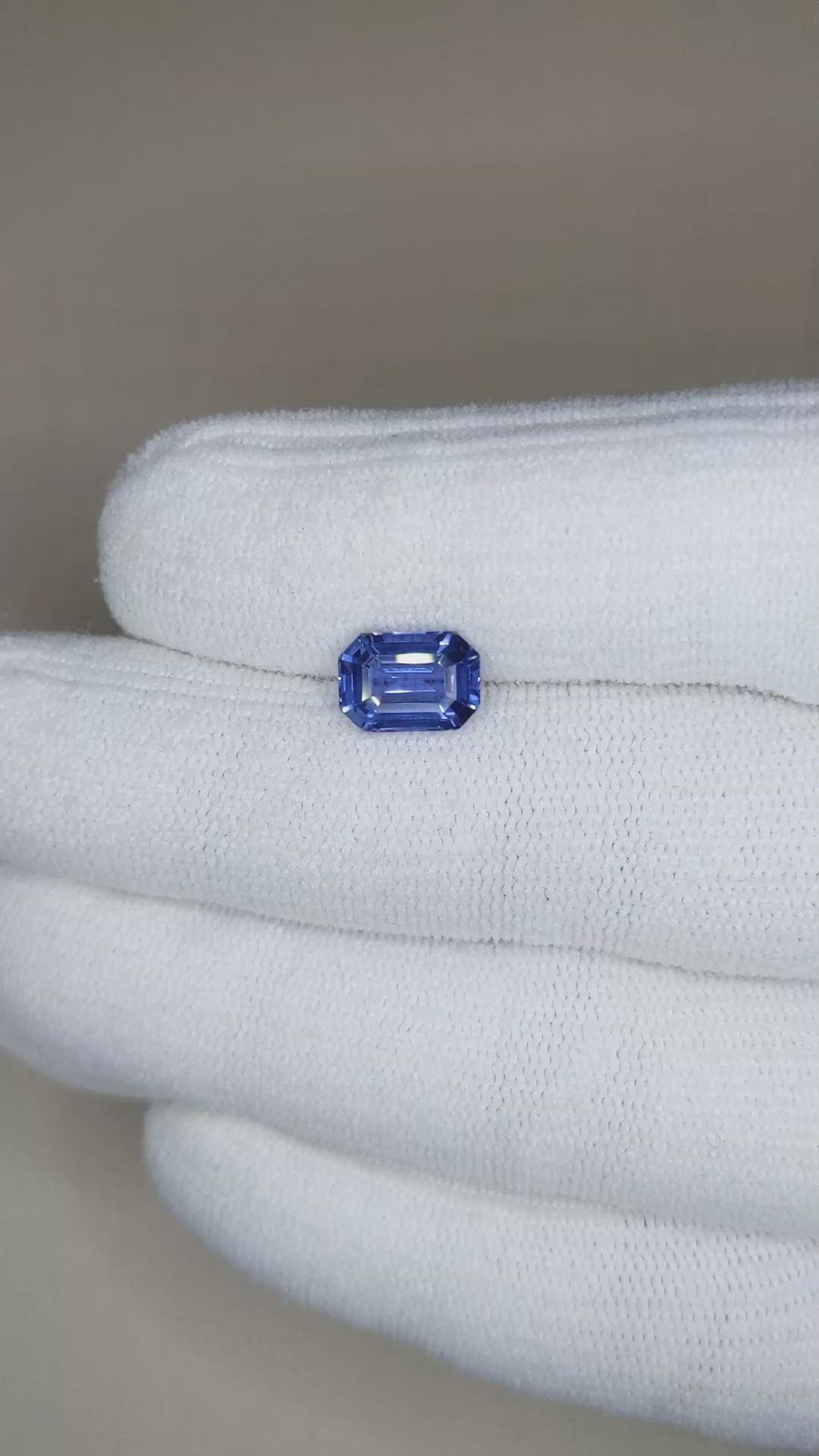 2.55 Ct. Blue Sapphire from Ceylon (Sri Lanka) Size Video