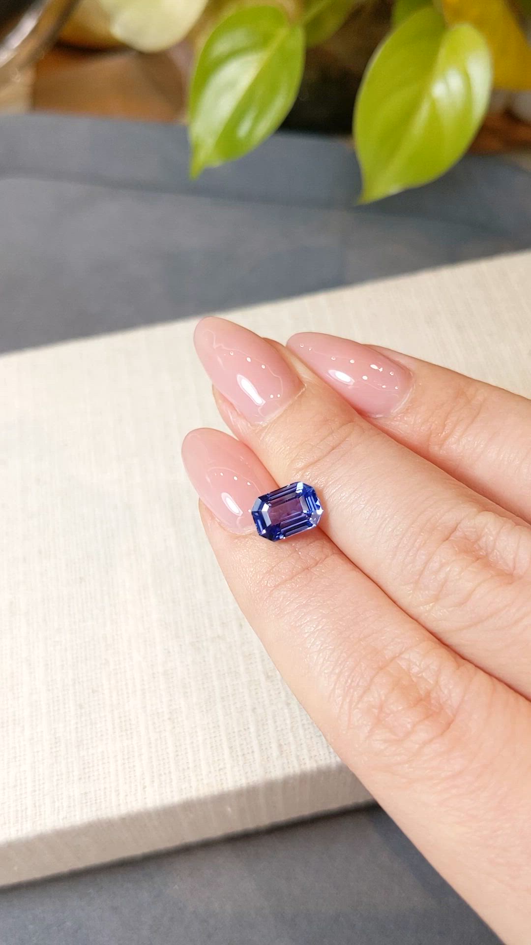 2.55 Ct. Blue Sapphire from Ceylon (Sri Lanka) Size Video
