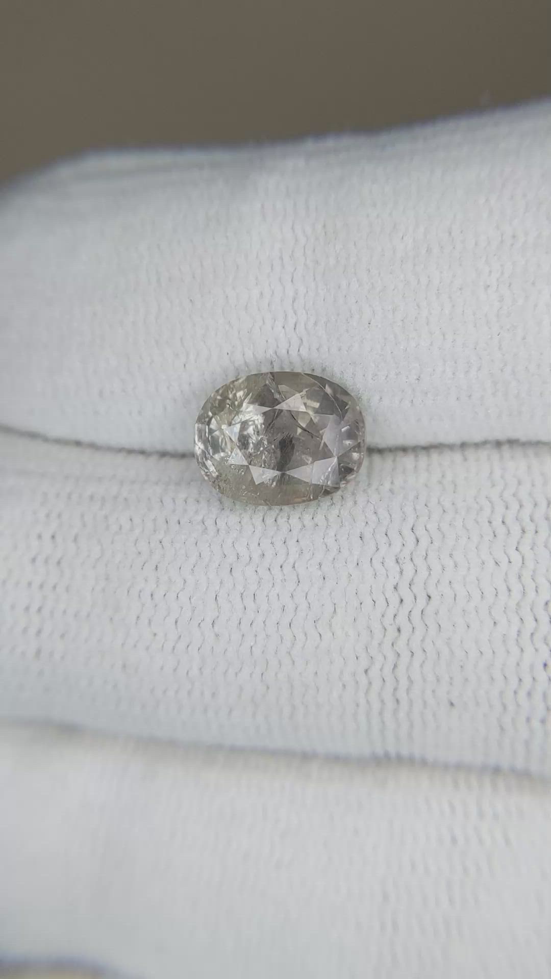 3.17 Ct. Grey Sapphire from Madagascar Size Video