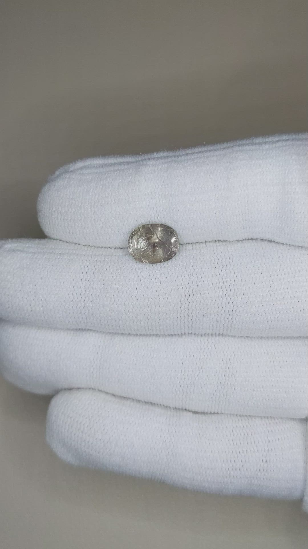 3.17 Ct. Grey Sapphire from Madagascar Size Video