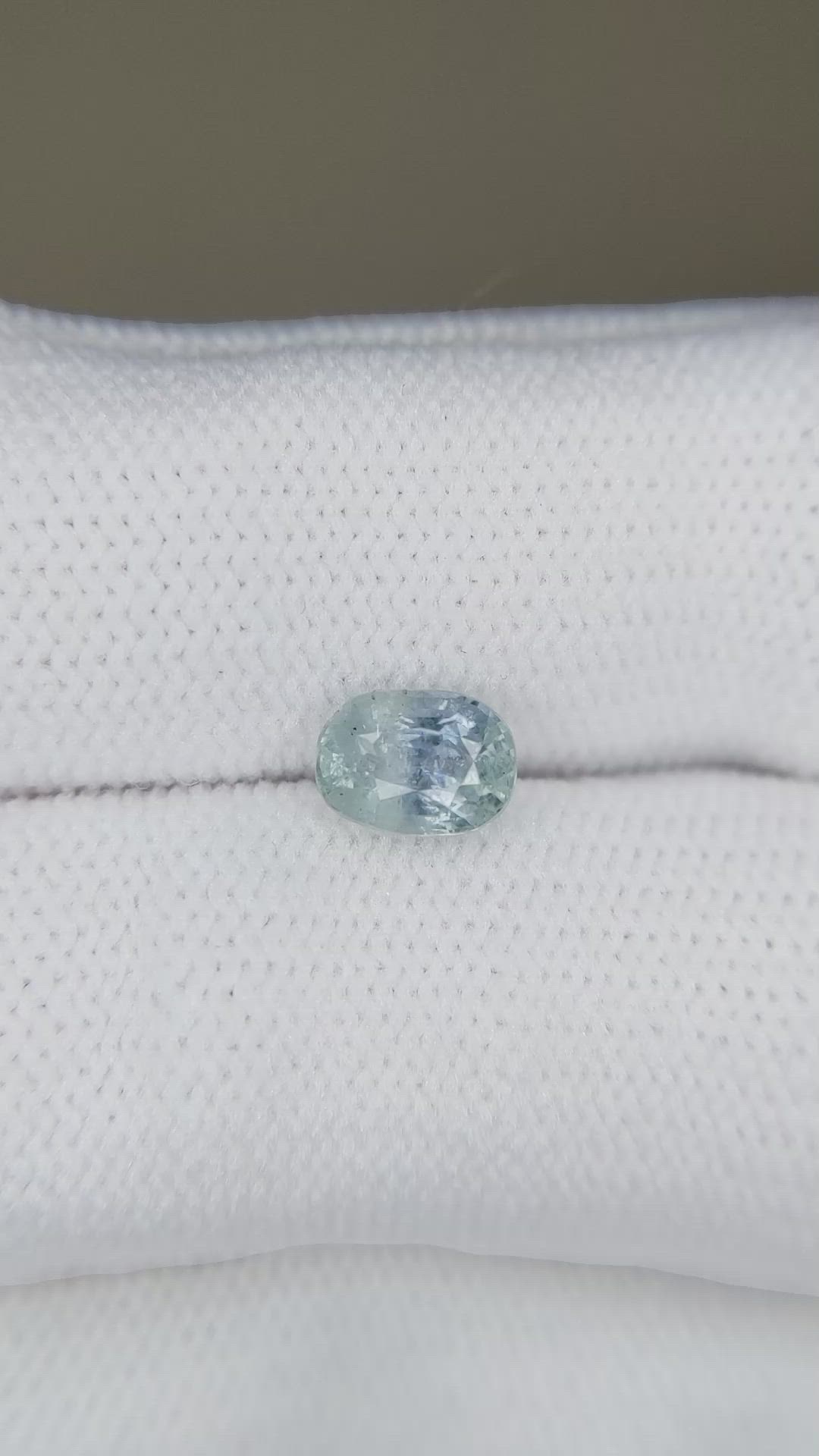 1.09 Ct. Bluish Grey Sapphire from Burma (Myanmar) Size Video