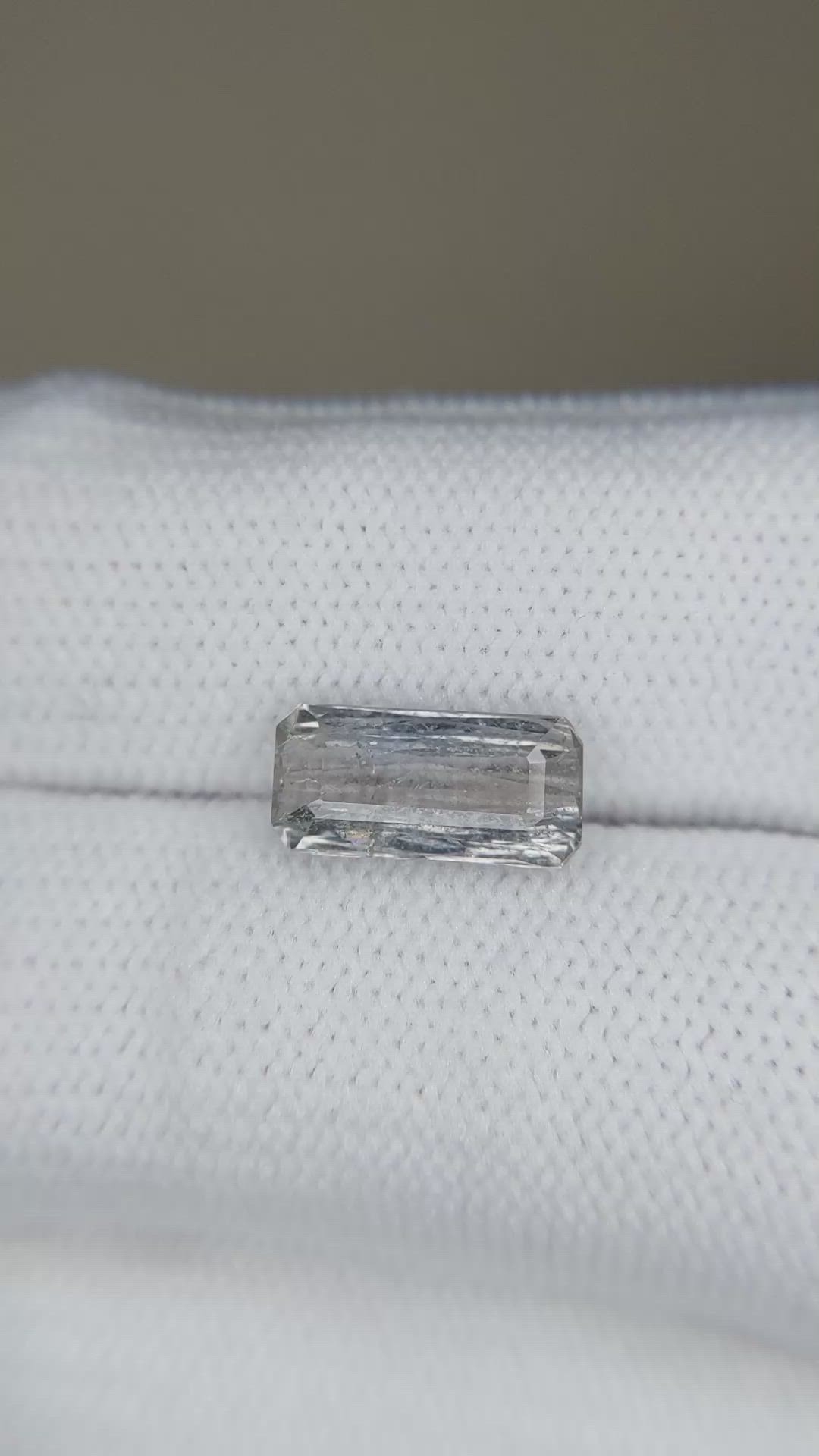2.93 Ct. Grey Sapphire from Madagascar Size Video