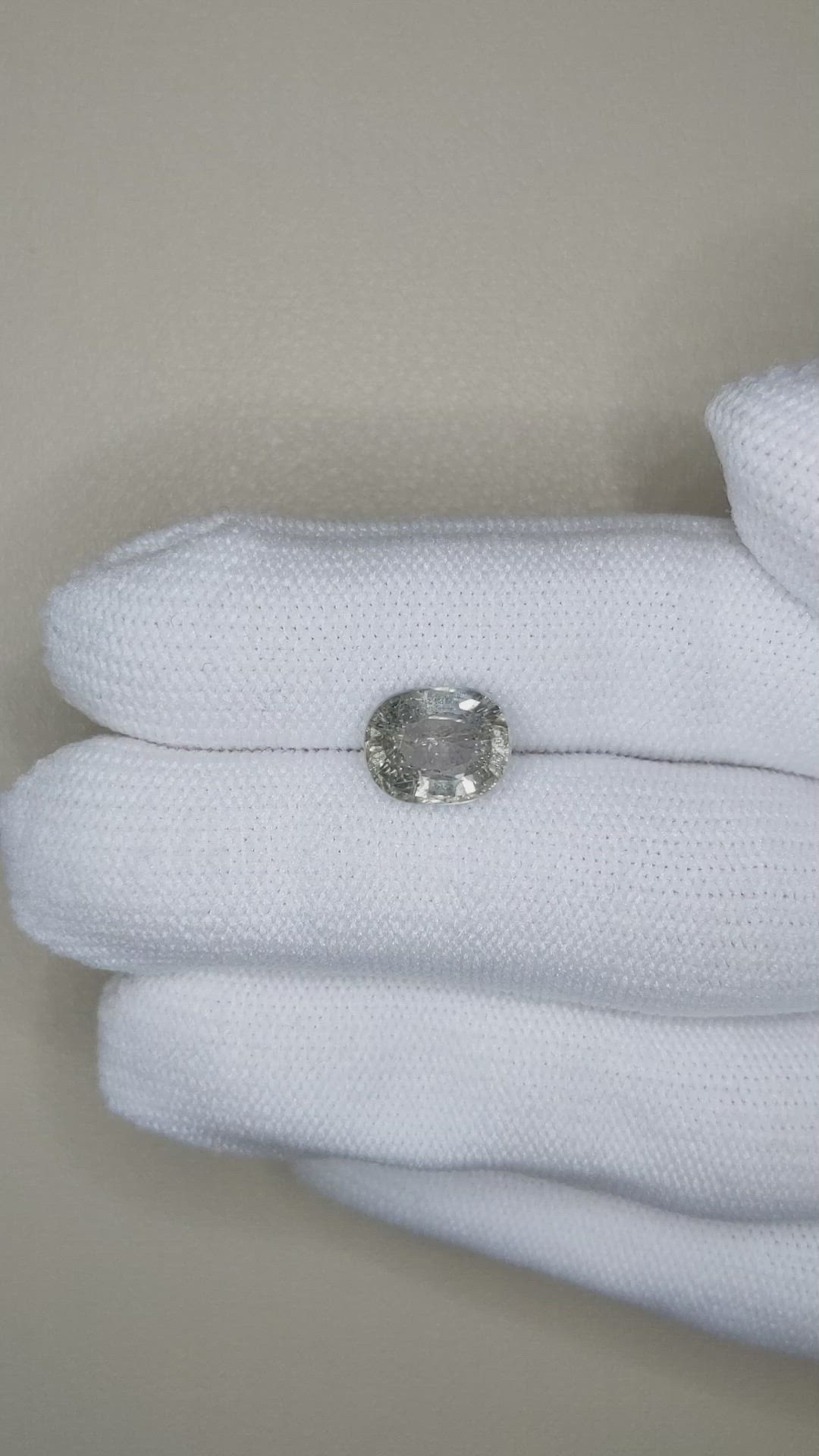 3.88 Ct. Grey Sapphire from Madagascar Size Video