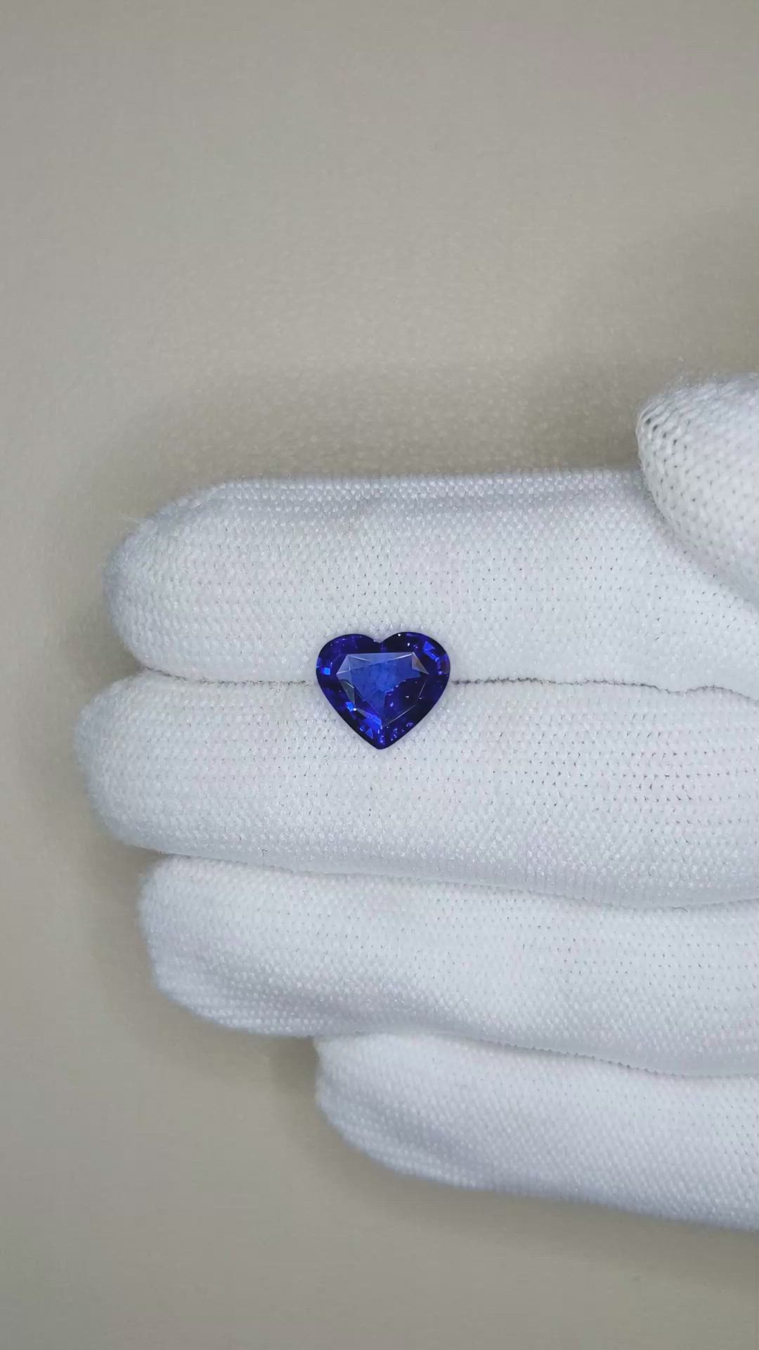 3.03 Ct. Blue Sapphire from Ceylon (Sri Lanka) Size Video
